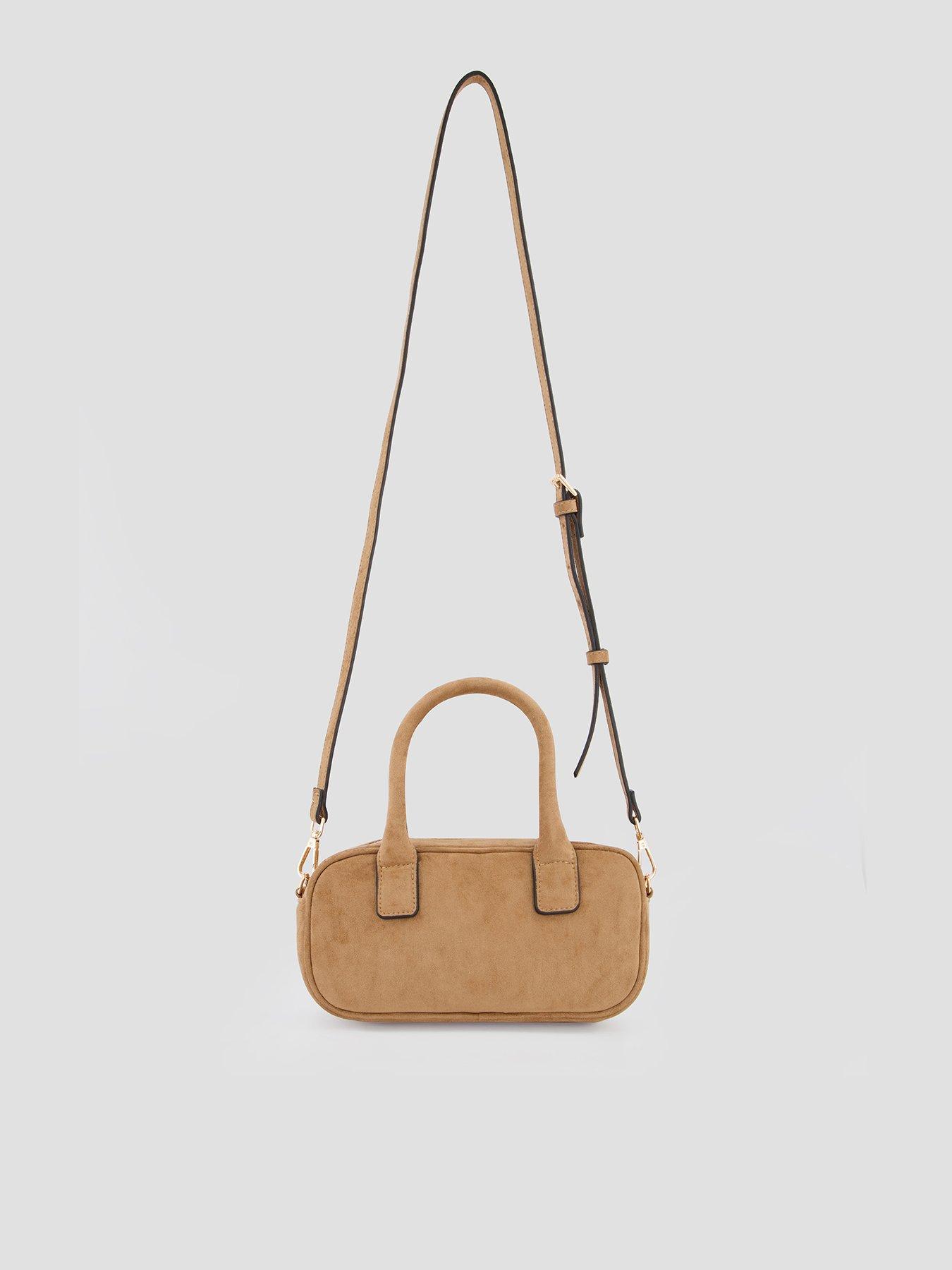 The Very Collection Faux Suede Crossbody Bowler Bag