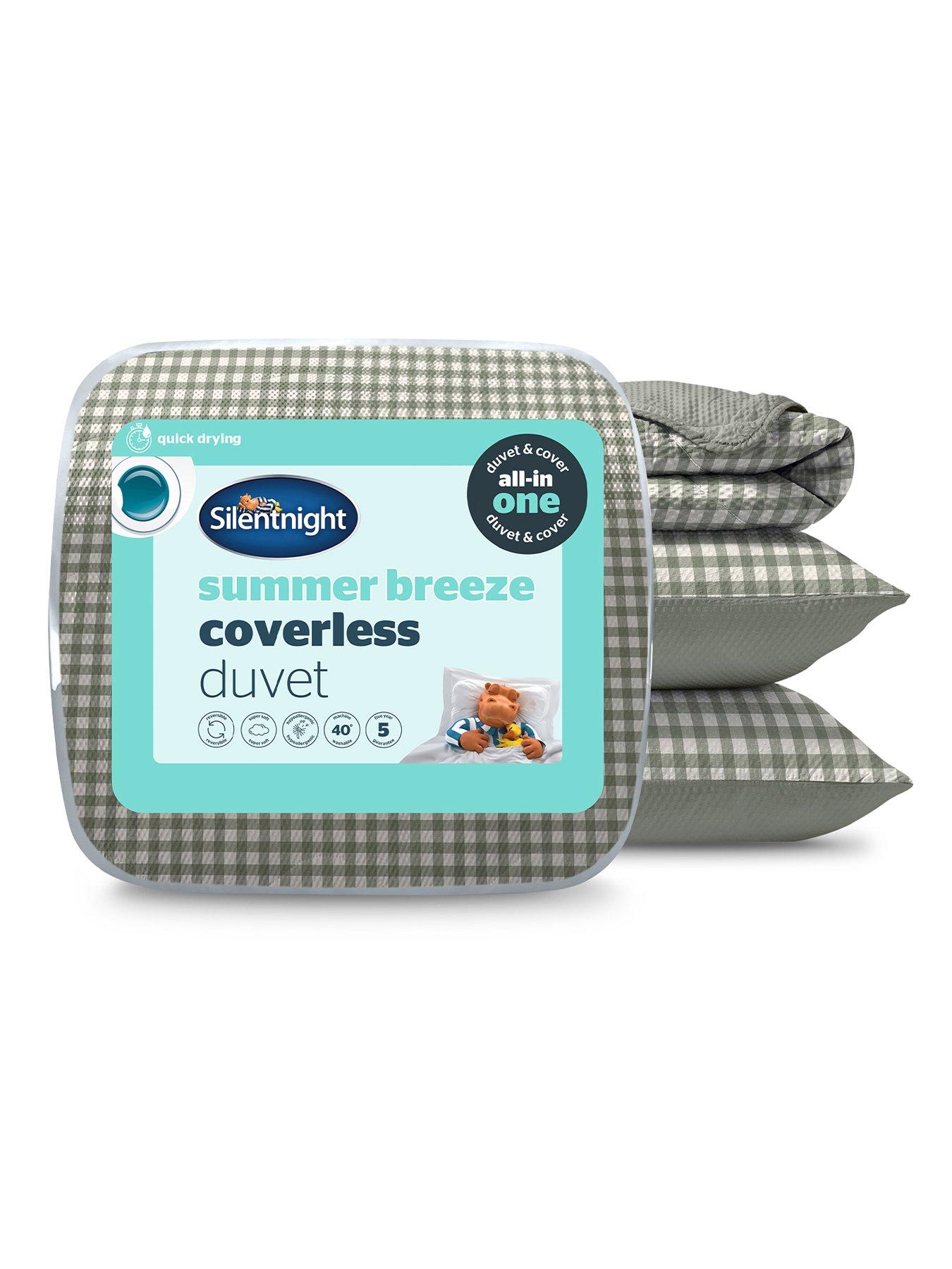 Silentnight Coverless Duvet 2.5 Tog - Sage Gingham