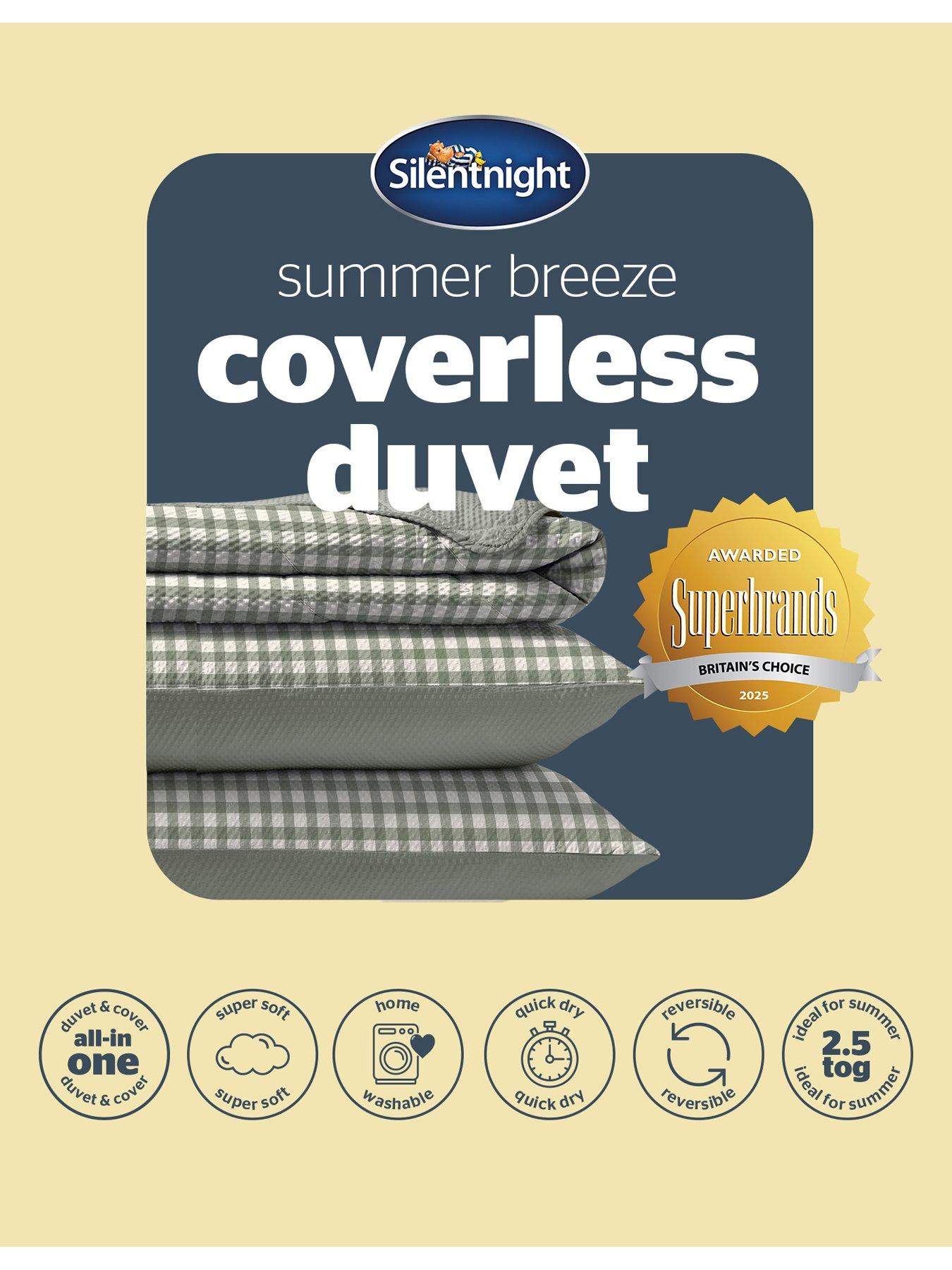 Image 7 of 7 of Silentnight Coverless Duvet 2.5 Tog - Sage Gingham