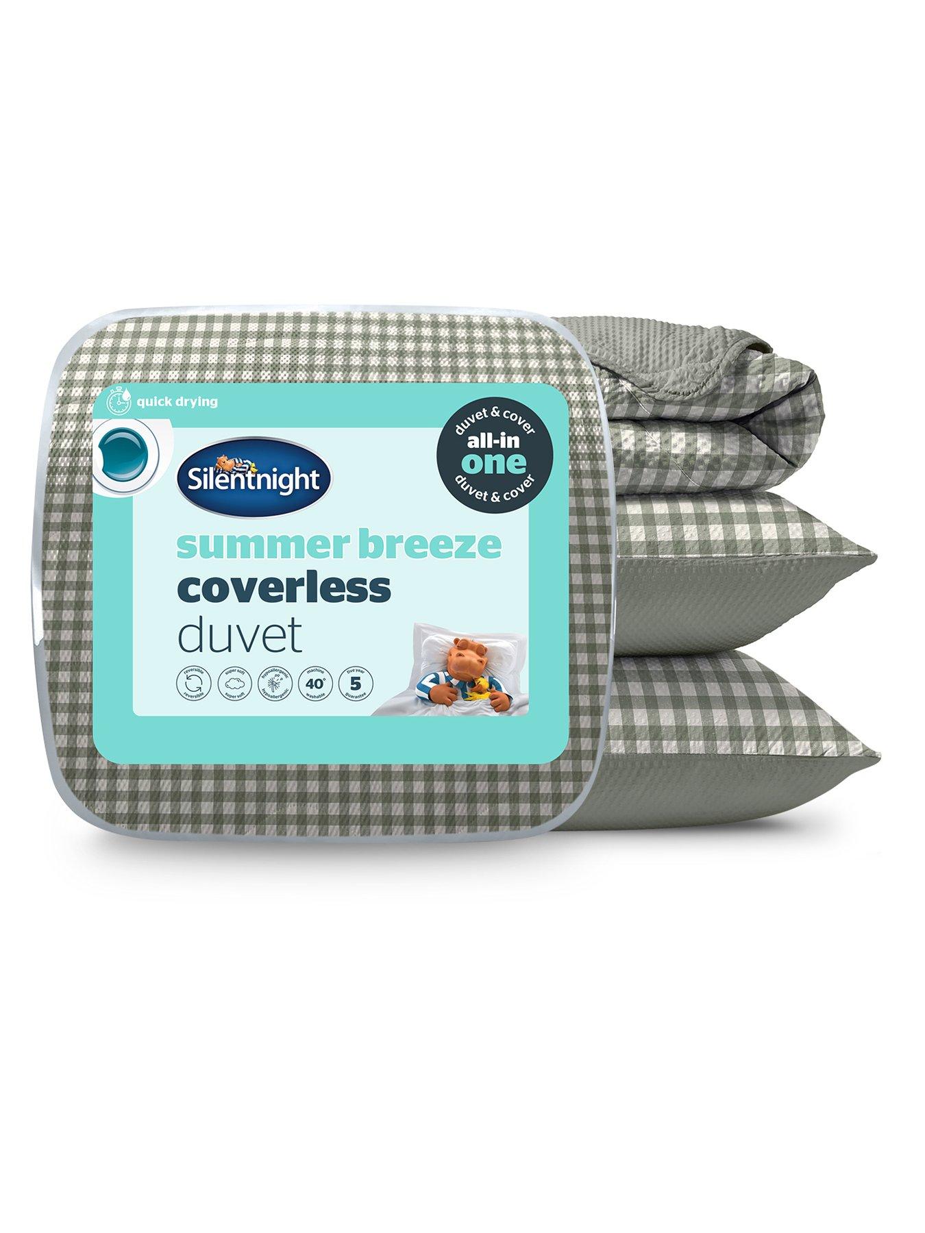 Silentnight Cooling Summer Coverless Duvet 4.5 Tog Sage Gingham