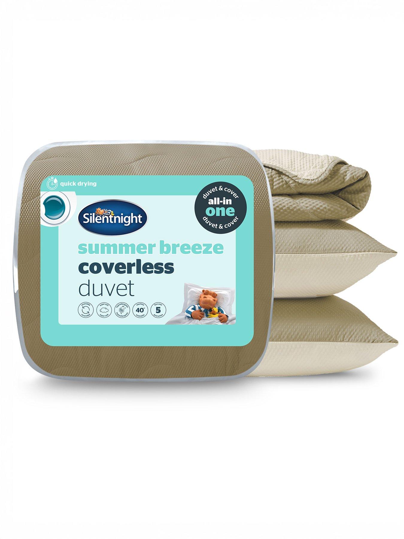 Silentnight Summer Breeze Seersucker Coverless Duvet - 2.5 Tog - Sage/Cream