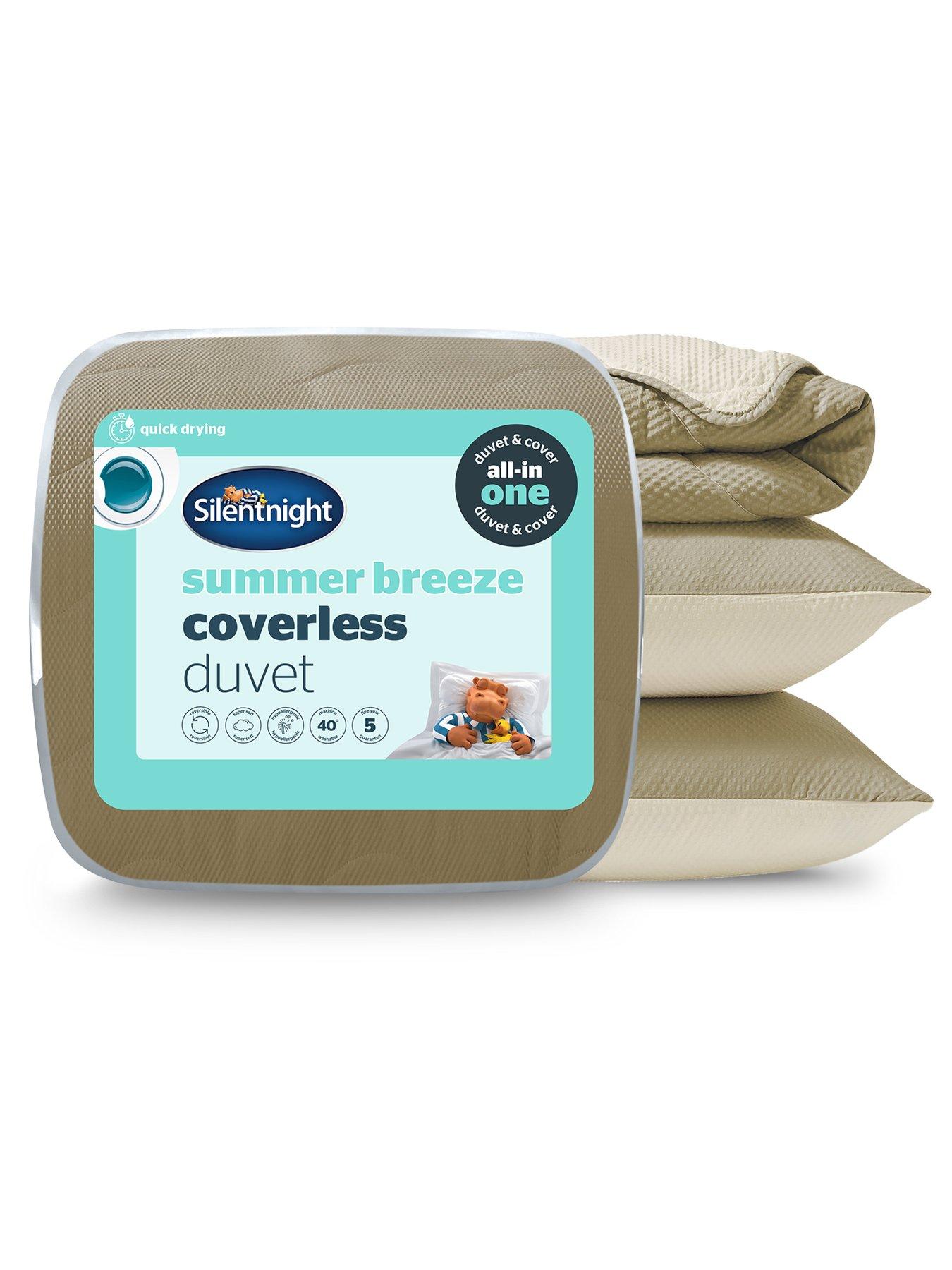 Silentnight Cooling Summer Breeze Seersucker Coverless Duvet - 4.5 Tog Sage  &  Cream