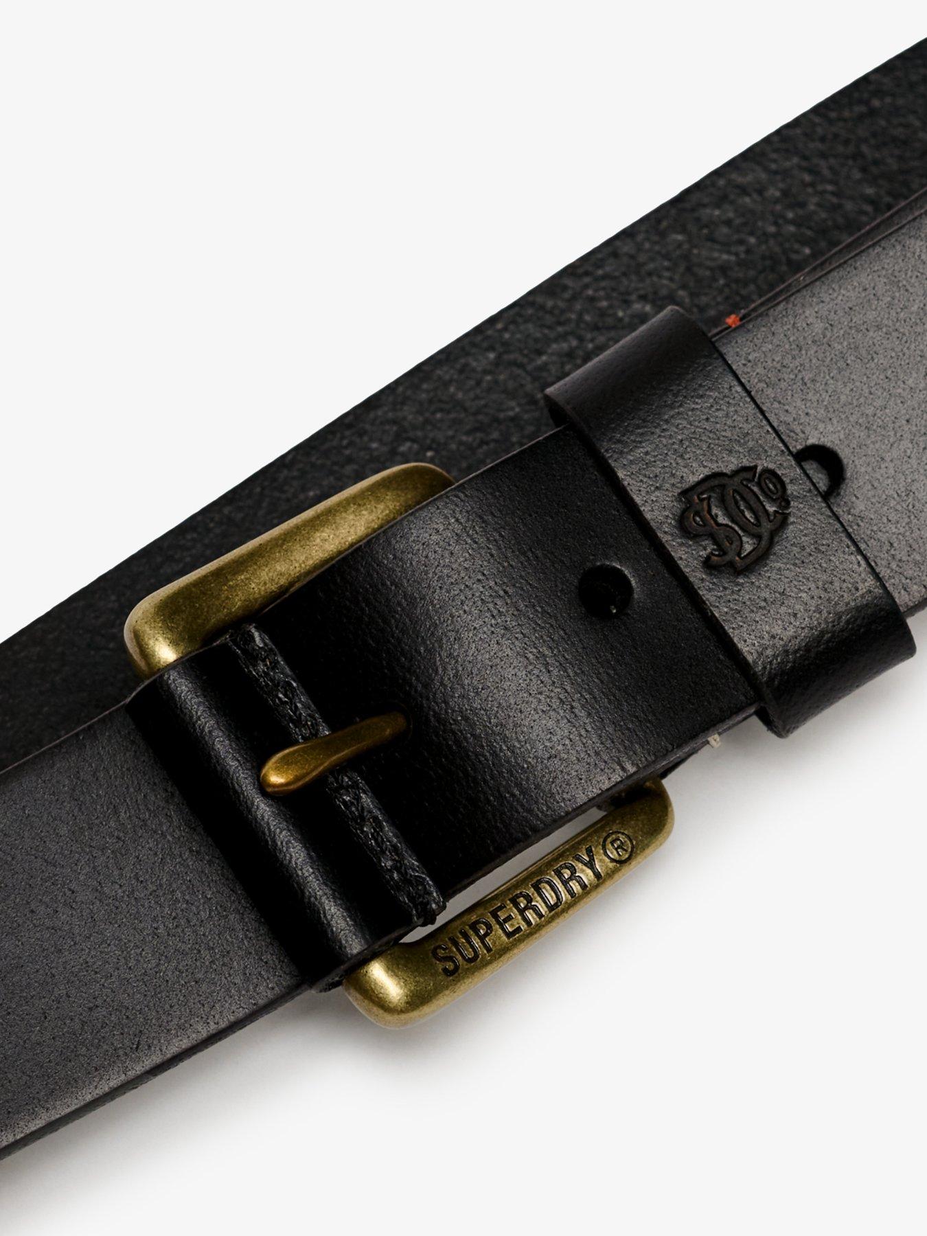 Image 3 of 4 of Superdry Classic Leather Belt - Black