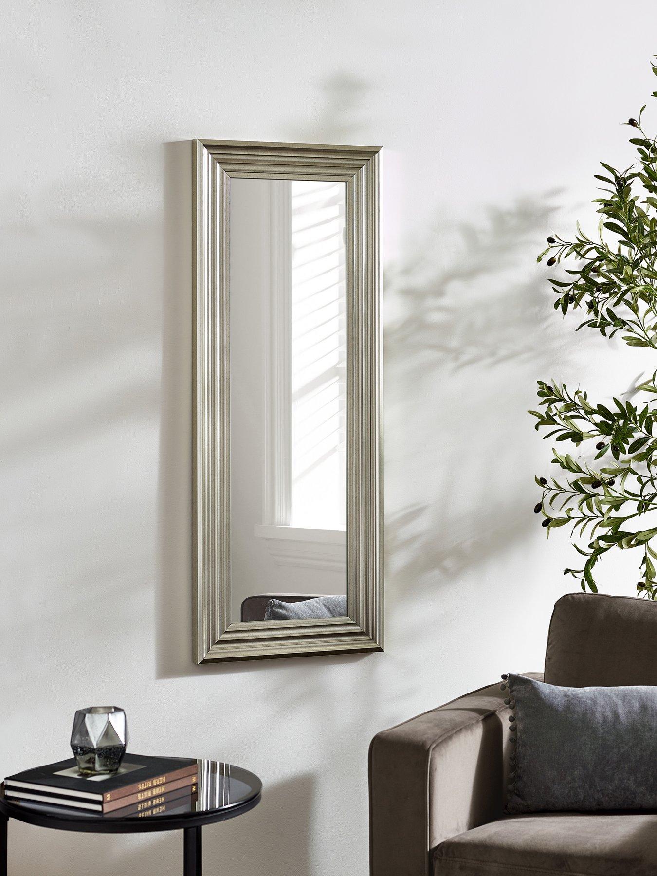 Julian Bowen Tokyo Pewter Tall Rectangular Dressing Mirror