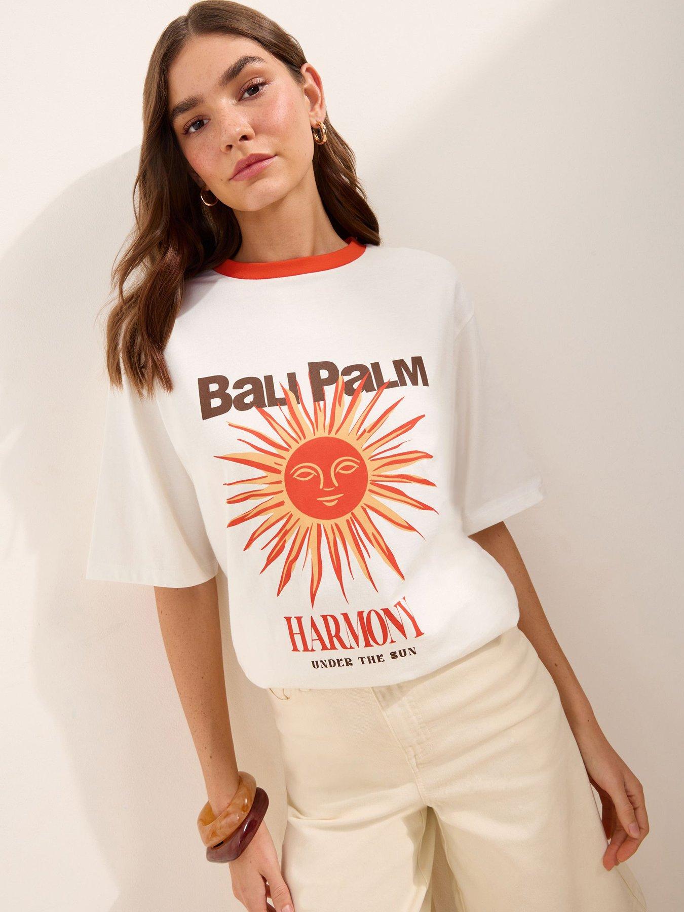 Friends Like These Bali Palm Logo T-Shirt - White