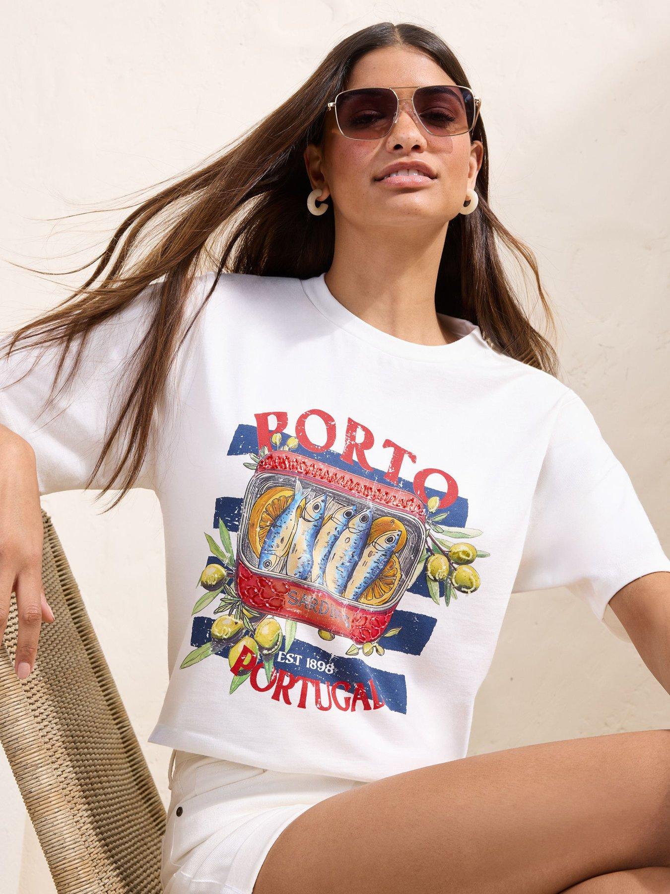 Friends Like These Porto Sardine Logo T-Shirt - White