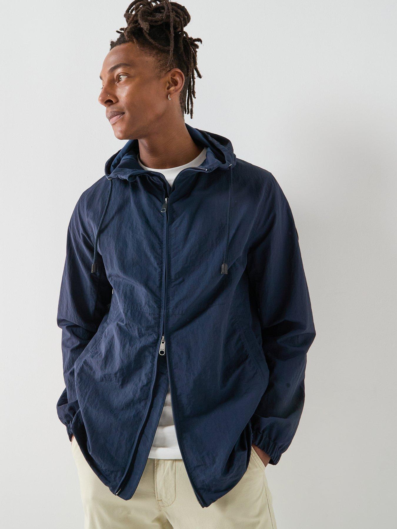 GANT Lightweight Windbreaker Jacket, Navy, Size Xl, Men