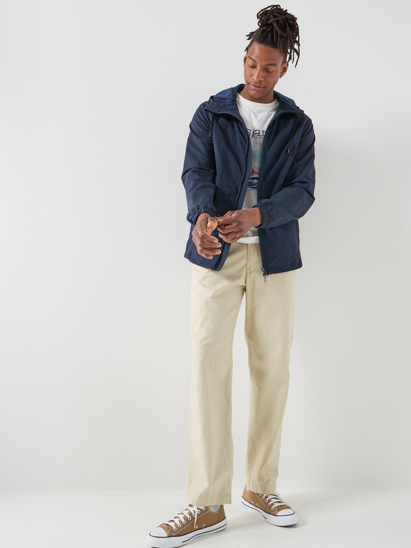 Image 3 of 5 of GANT Lightweight Windbreaker Jacket - Navy