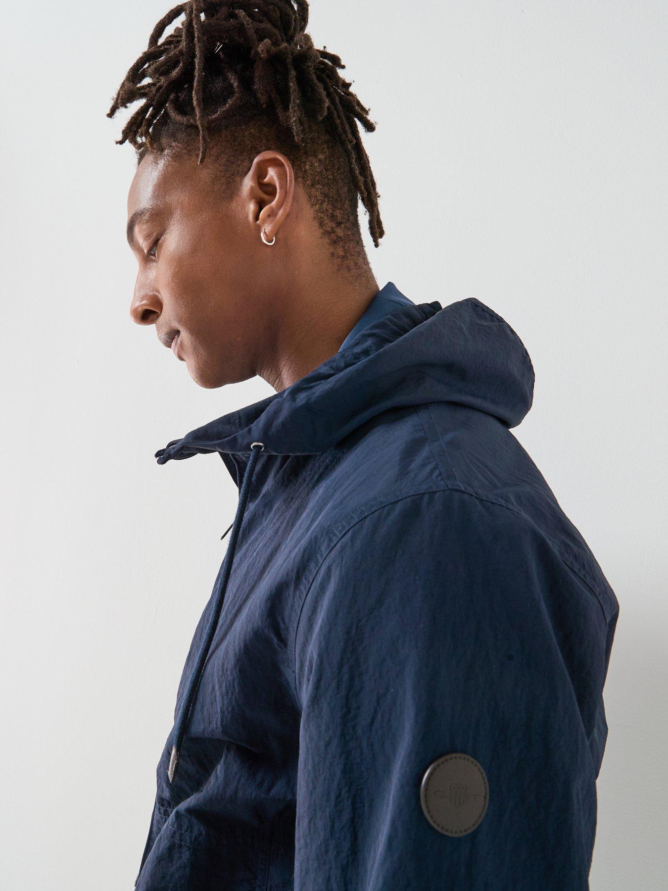 Image 4 of 5 of GANT Lightweight Windbreaker Jacket - Navy