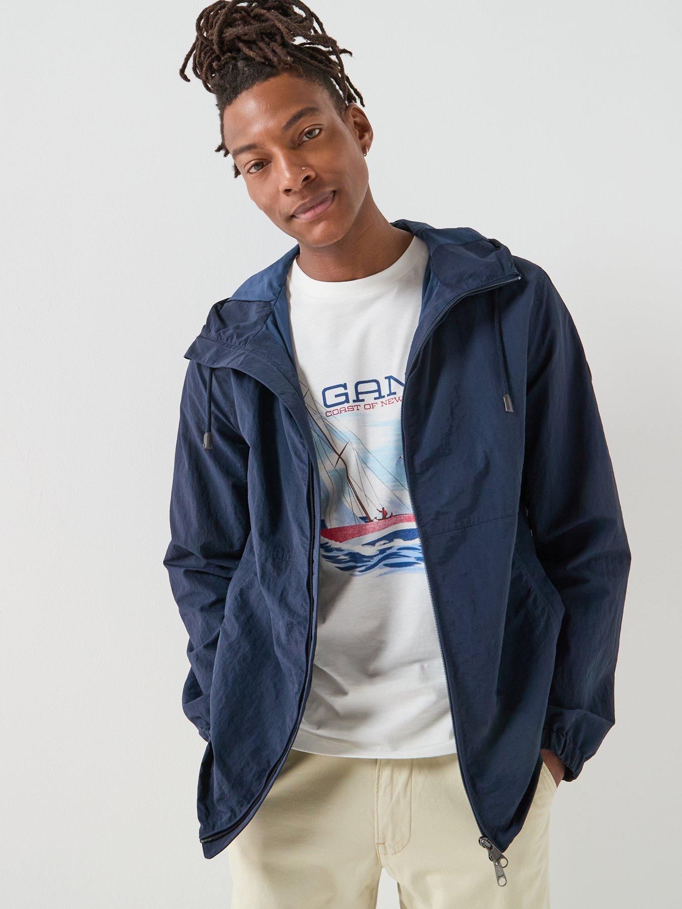 Image 5 of 5 of GANT Lightweight Windbreaker Jacket - Navy