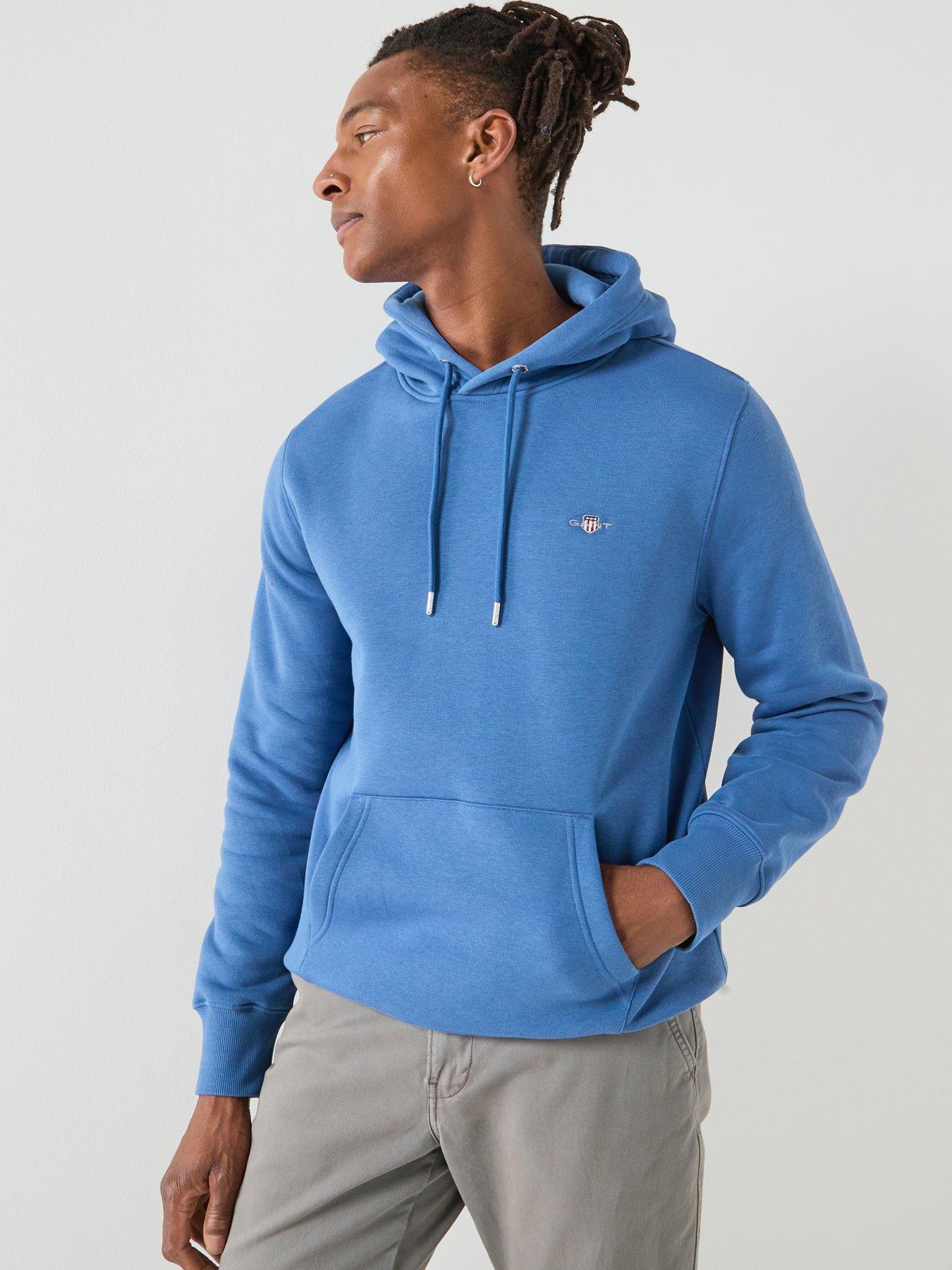 GANT Regular Fit Shield Hoodie - Blue