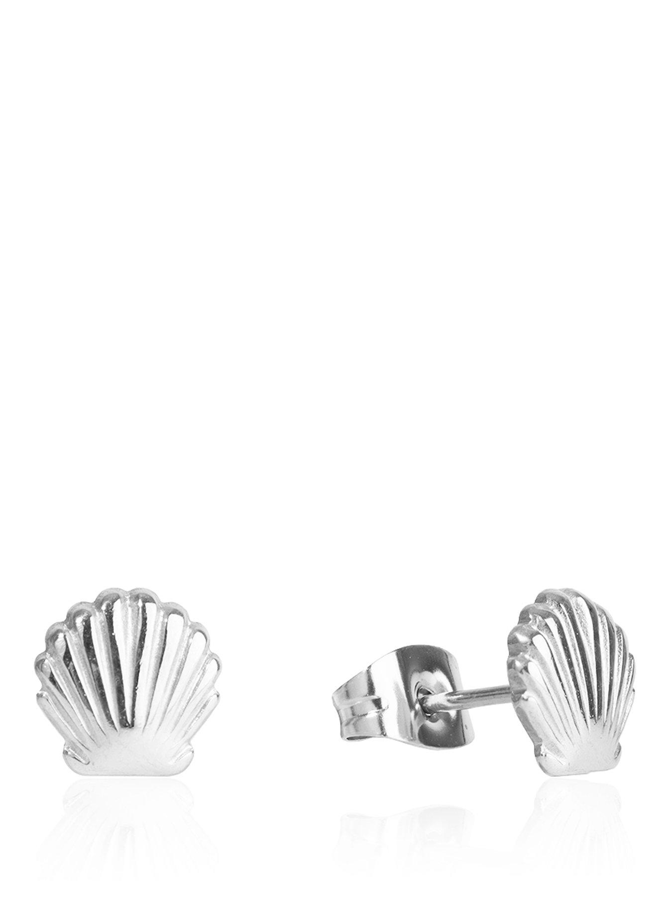The Love Collection Waterproof Stainless Steel Shell Studs