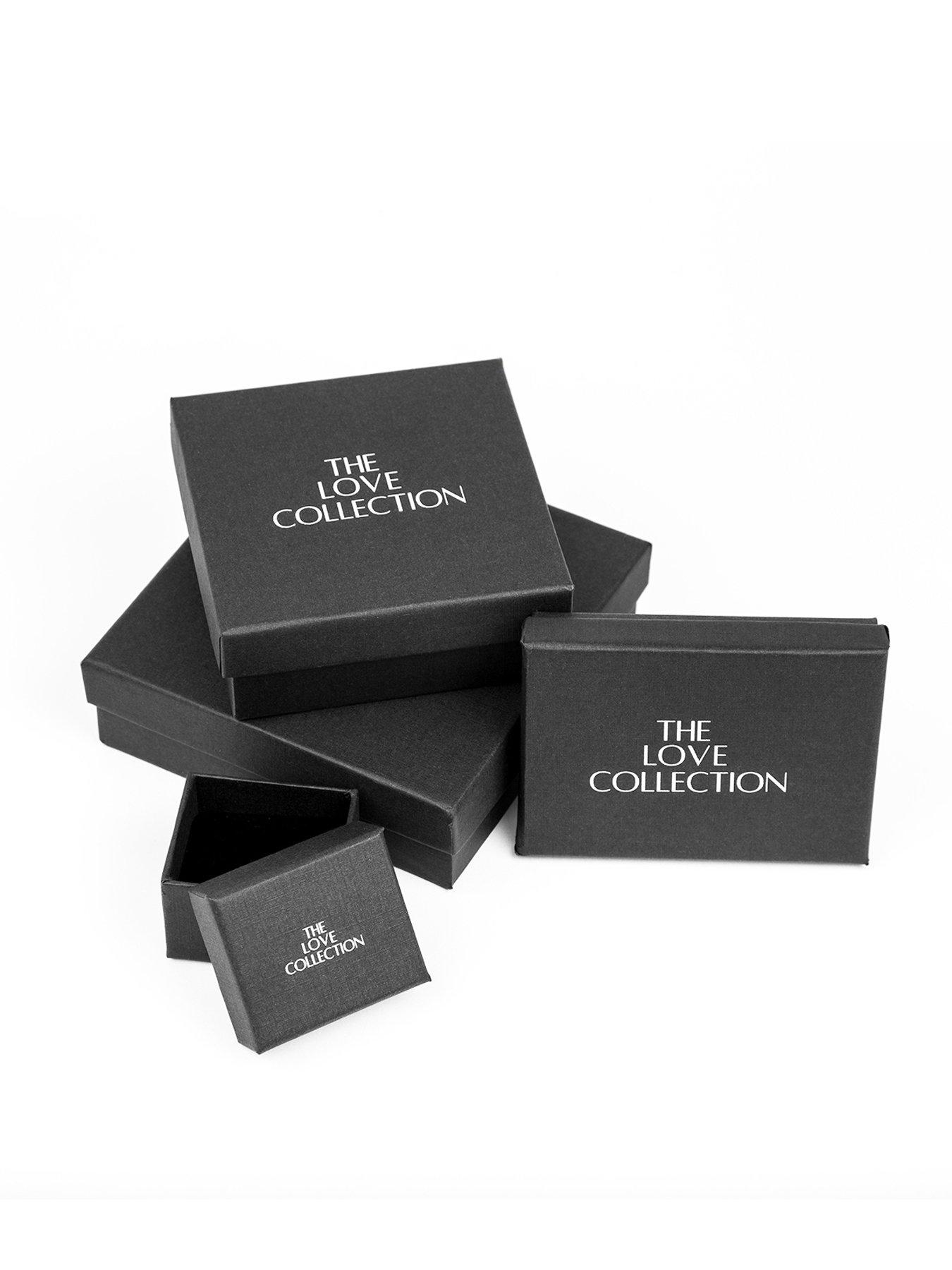 Image 4 of 4 of The Love Collection Starburst Sterling Silver ball back CZ Stud SINGLE