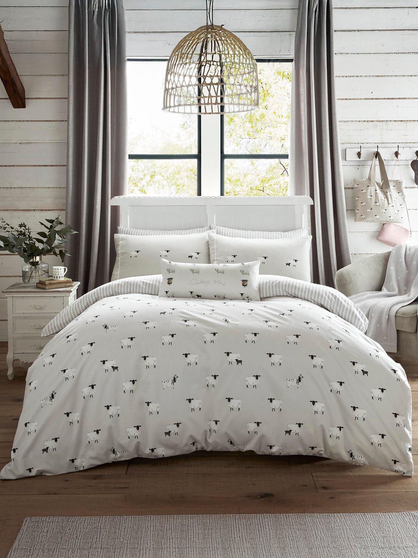 Sophie Allport Sheep 100% Cotton Quilt Set