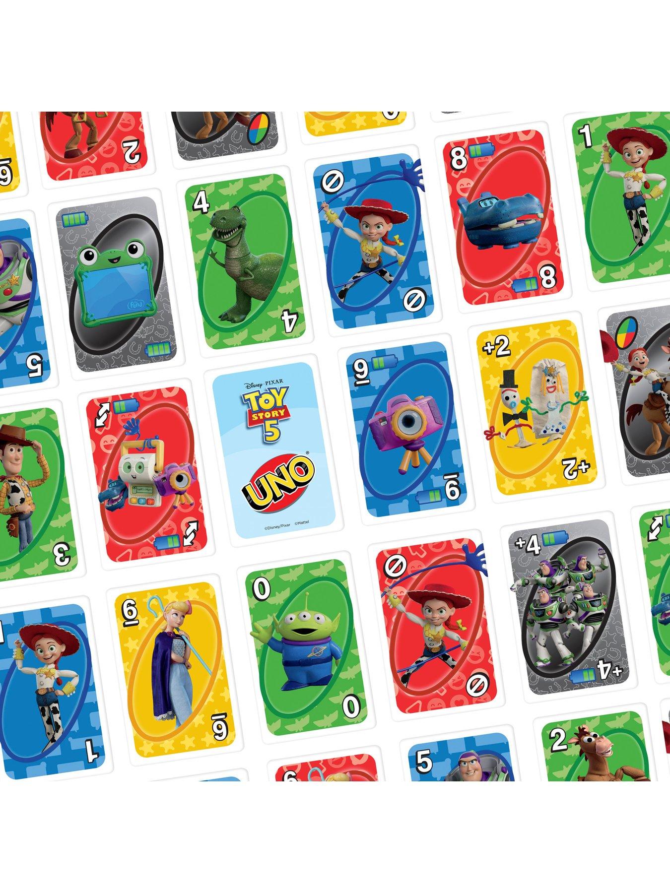 Image 2 of 6 of Uno Disney and Pixar Toy Story 5 Card Game for Kid, Adult &amp; Family Nights