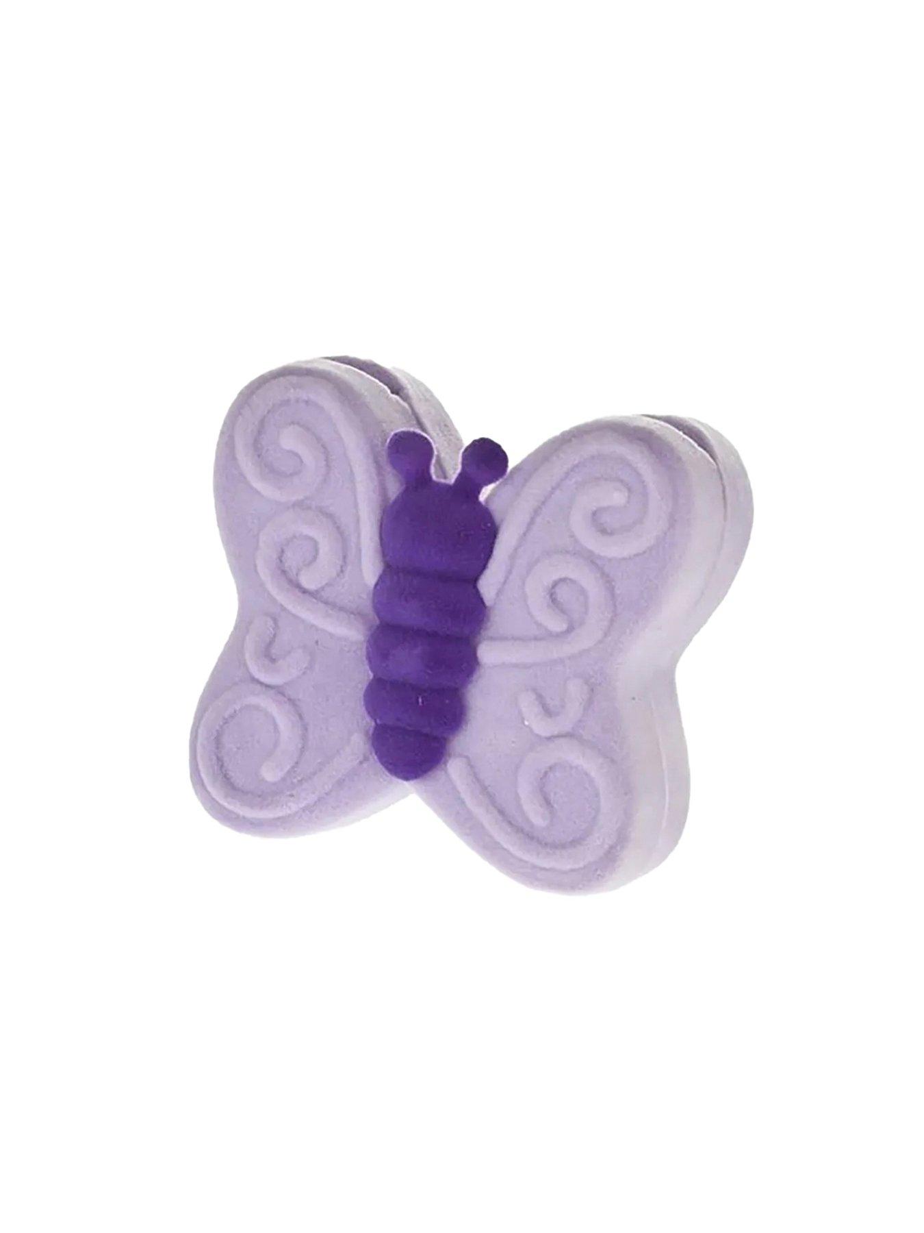 Image 6 of 7 of The Love Collection Enamelled pink butterfly with crystals stud earrings in a butterfly box