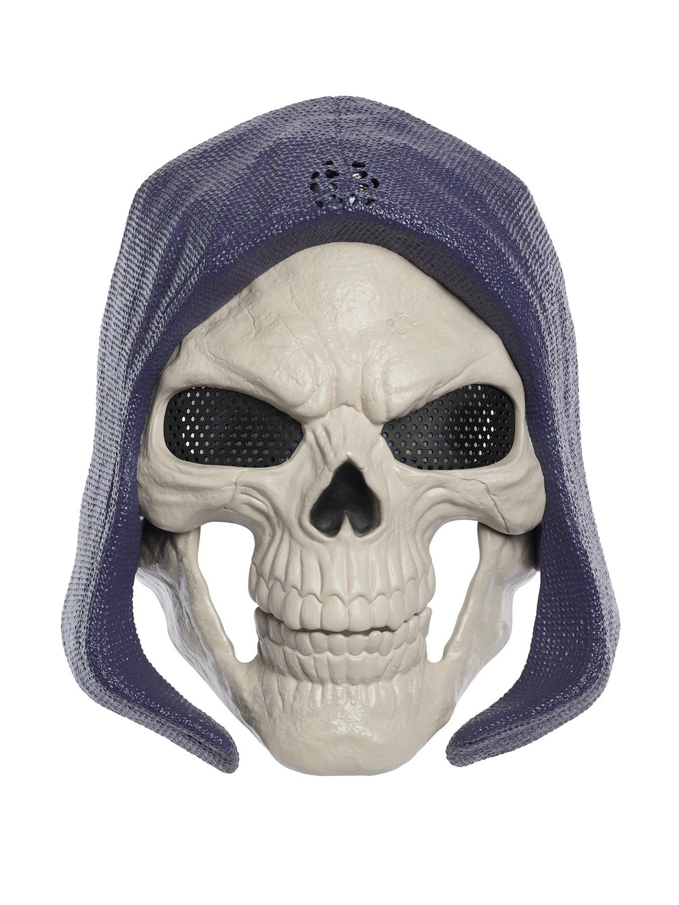 Masters Of The Universe Skeletor Mask, 2026 Movie Look, Lights  &  Sounds Roleplay Costume Face Cover