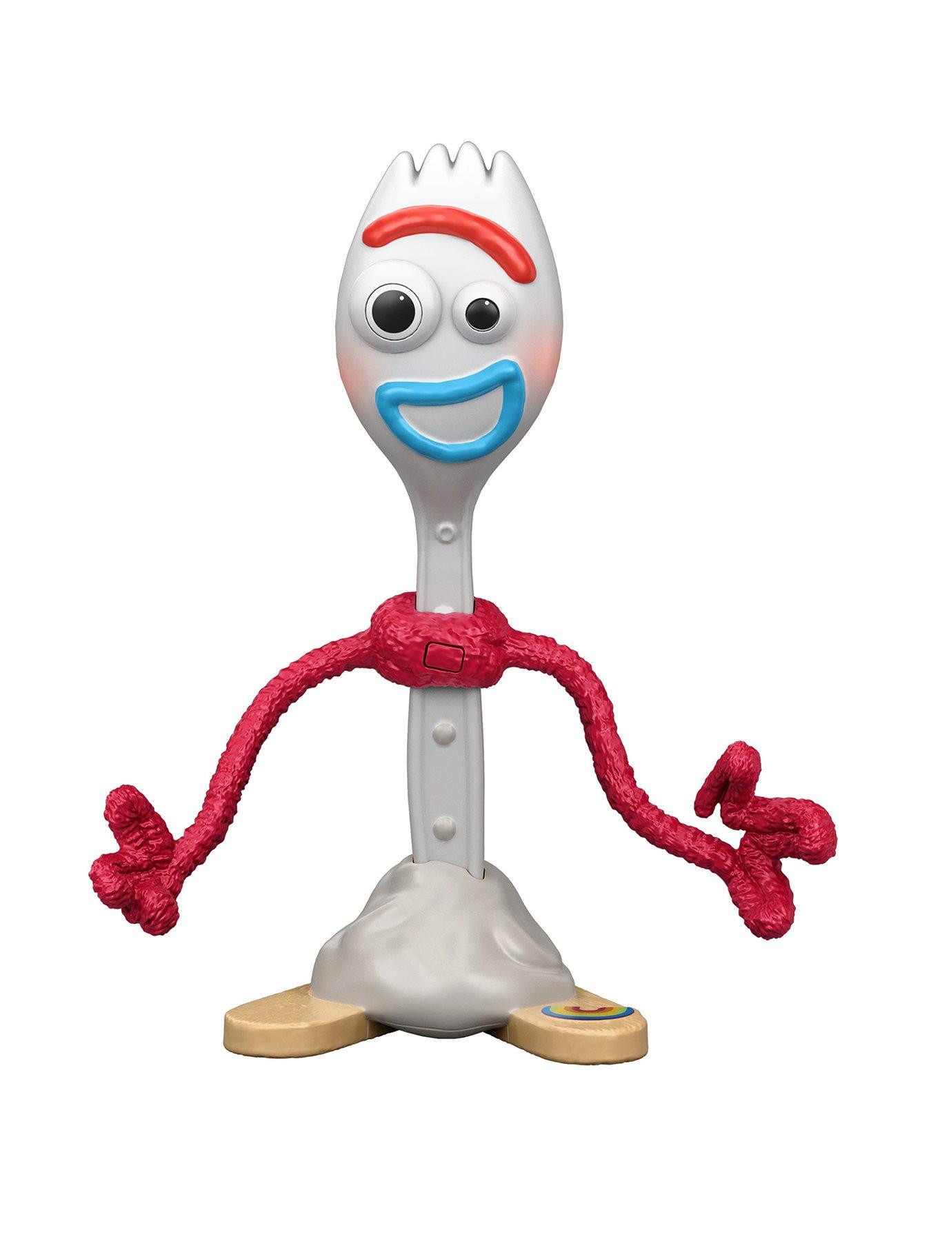 Disney Pixar Toy Story 5 Interactables Forky 7-inch Figure Movie Phrases  &  Cross Talk
