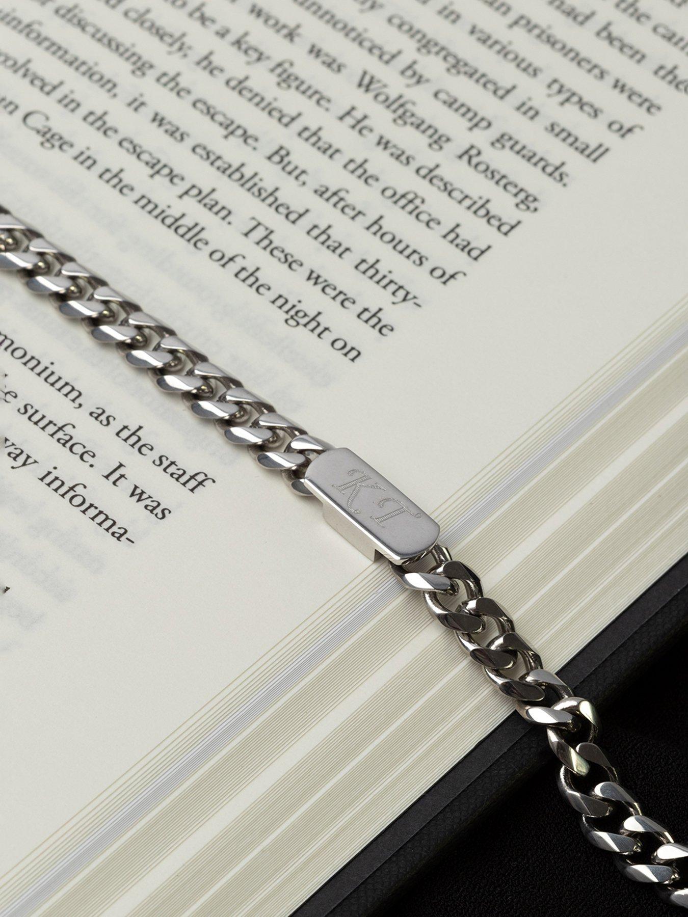Image 3 of 4 of The Love Collection Gent's Curb Adjustable Personalised Bracelet