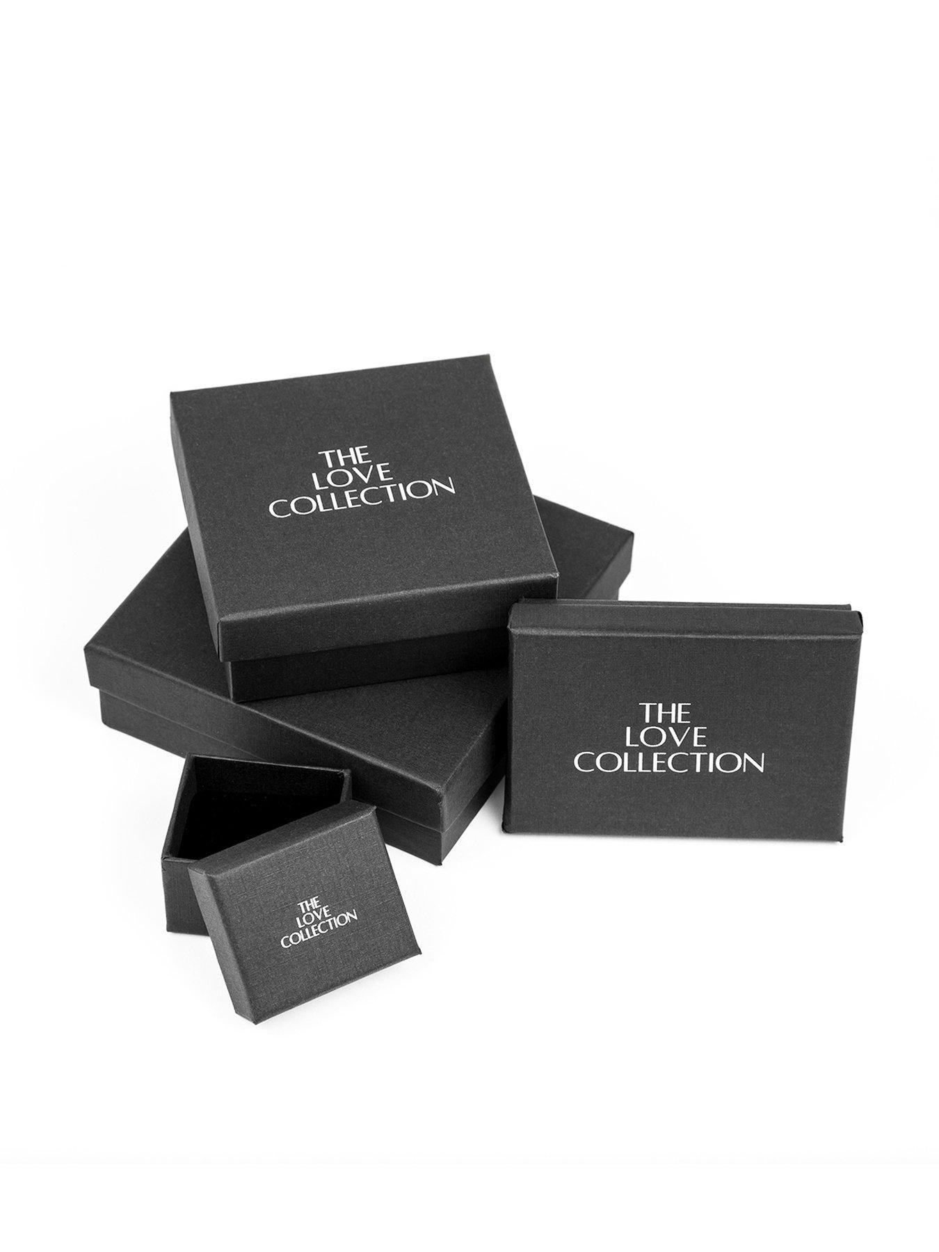 Image 5 of 5 of The Love Collection Gold Plated Sterling Silver Multi Shape CZ Set Rub Over Stud Set