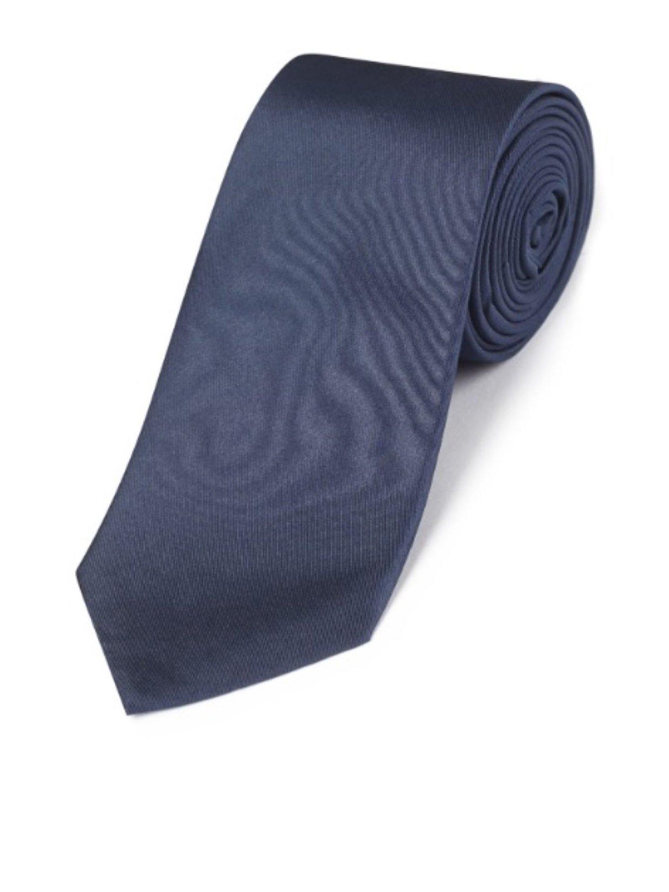 Skopes Navy Silk Changeant Tie