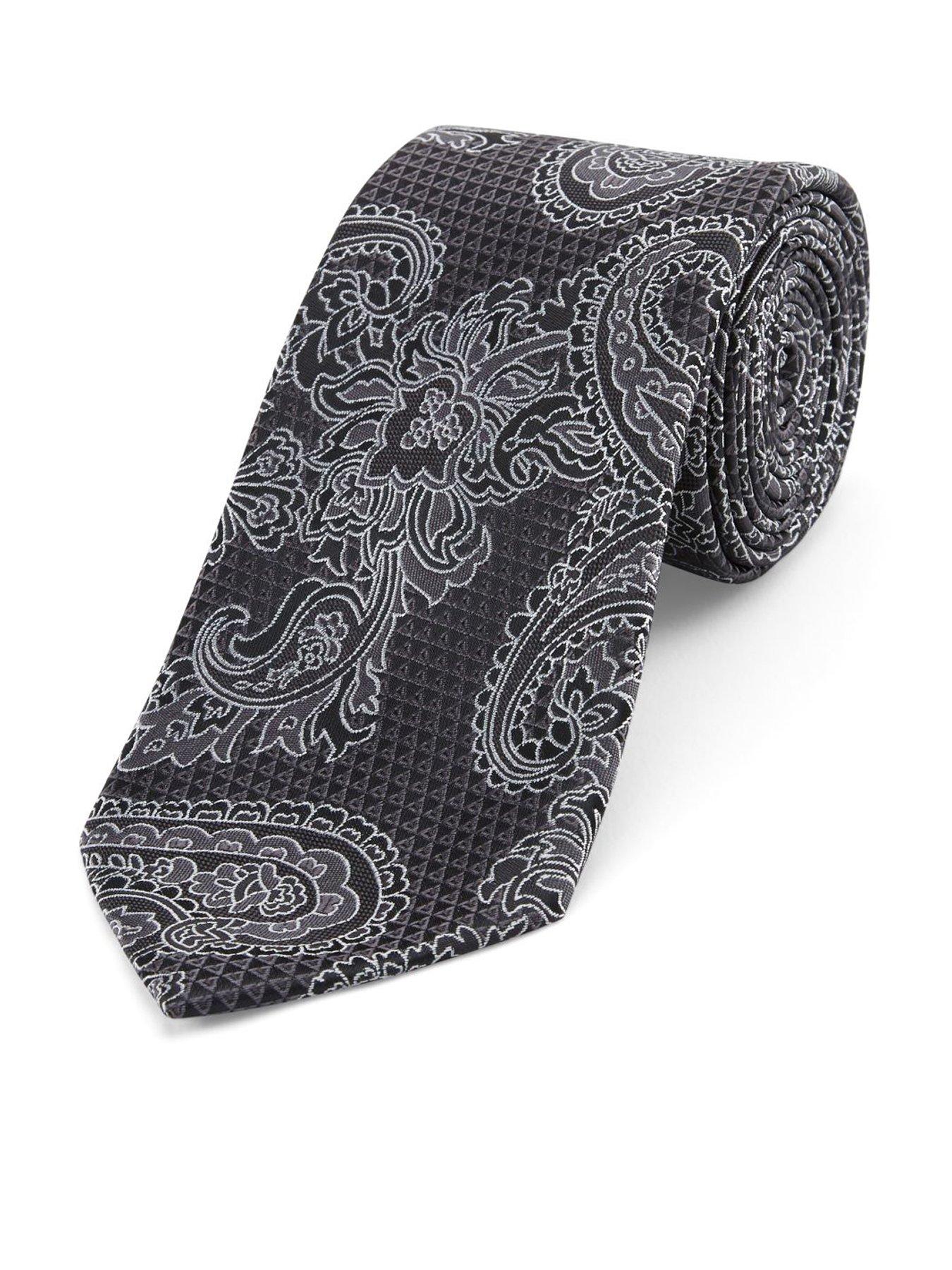 Skopes Black/grey Paisley Tie