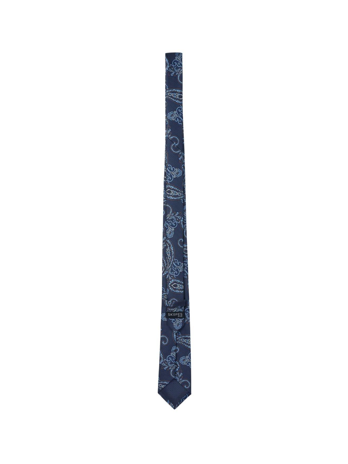 Image 2 of 2 of Skopes Skopes Brown/navy Paisley Tie