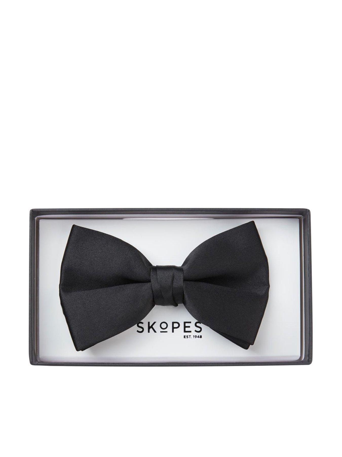 Skopes Black Bow Tie, One Colour, Men
