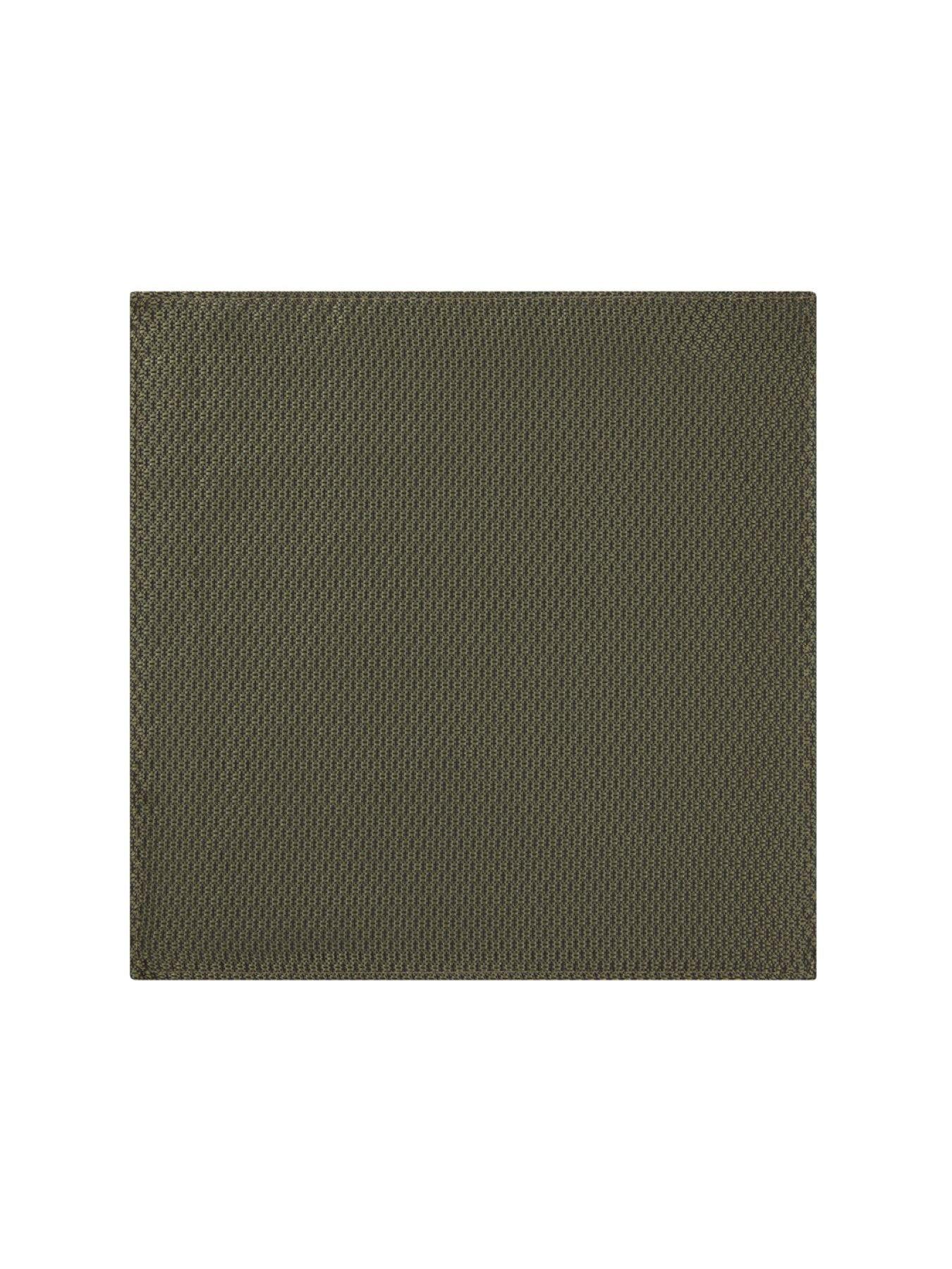 Image 3 of 4 of Skopes Olive Textured Tie &amp; Pocket Square Set