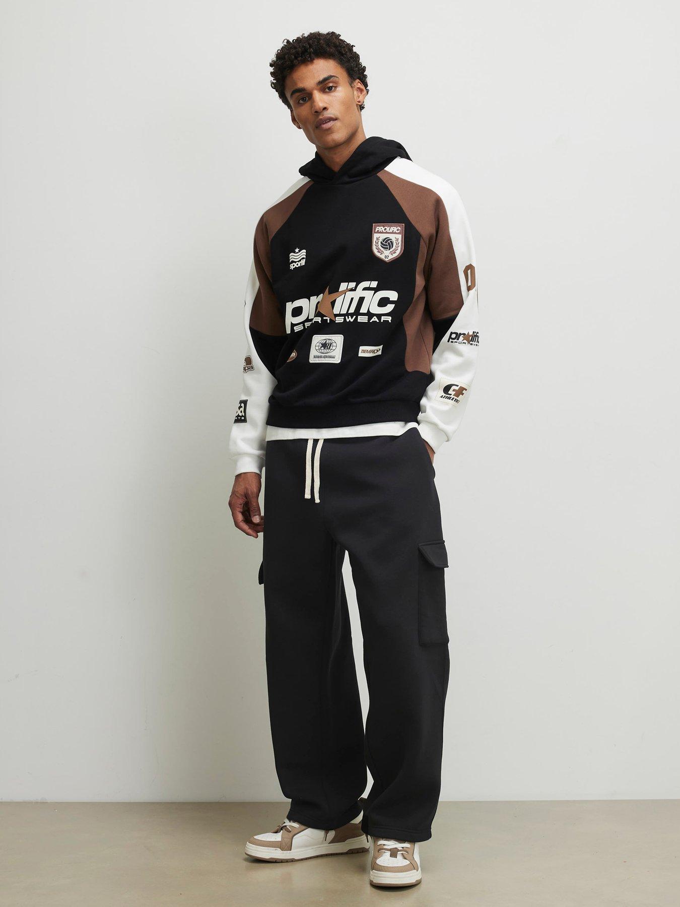 River Island: Cargo Joggers - Black