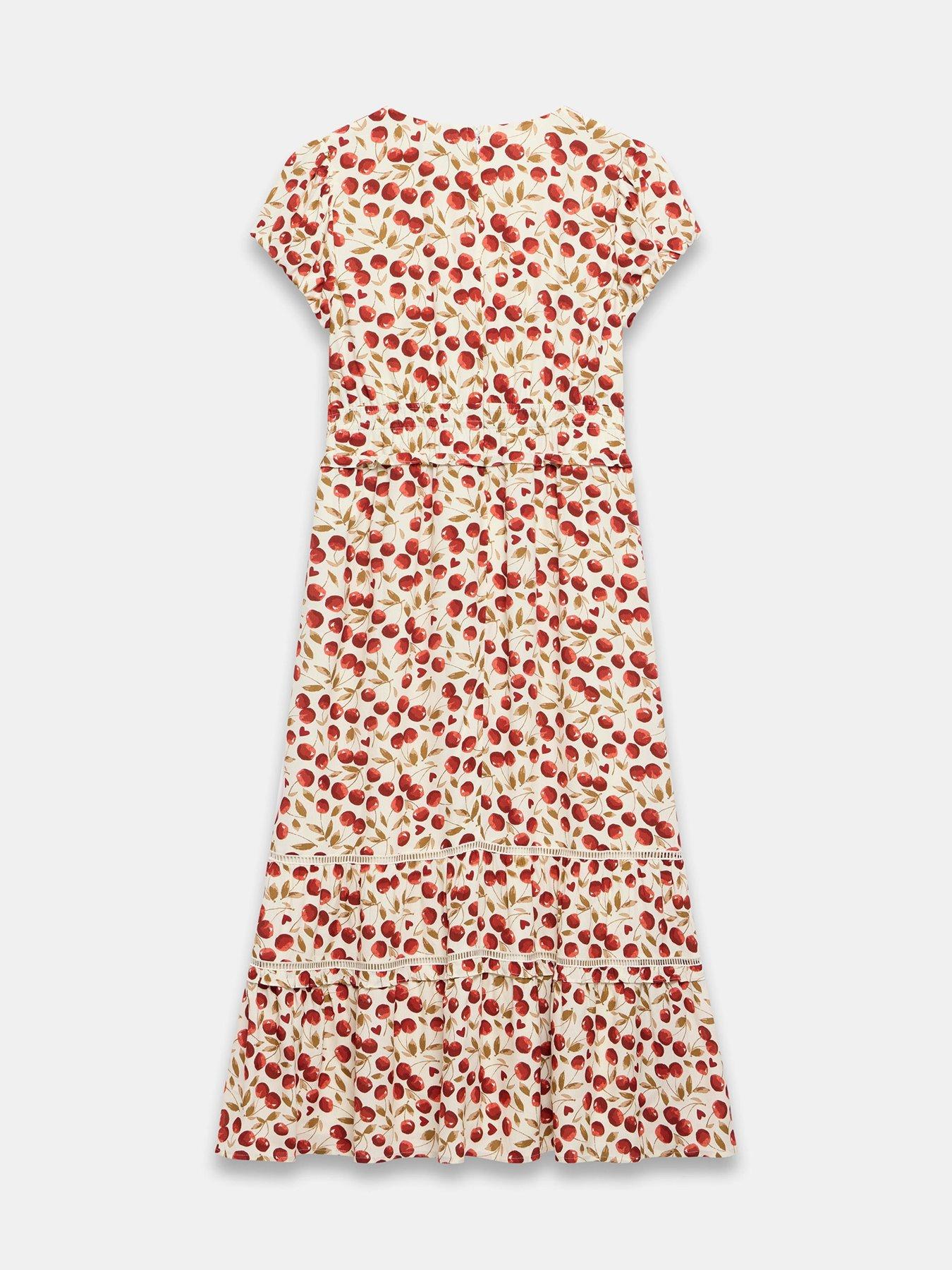 Mint Velvet Cherry Print Midi Dress | Very