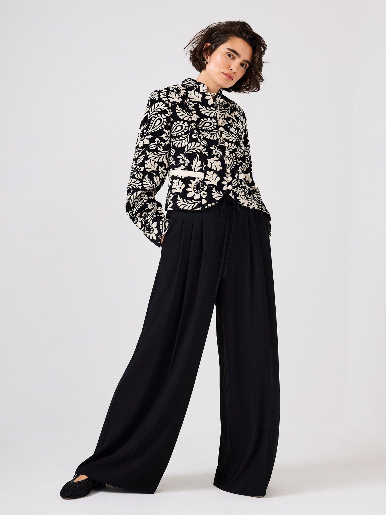 Mint Velvet Jacquard Poets Jacket