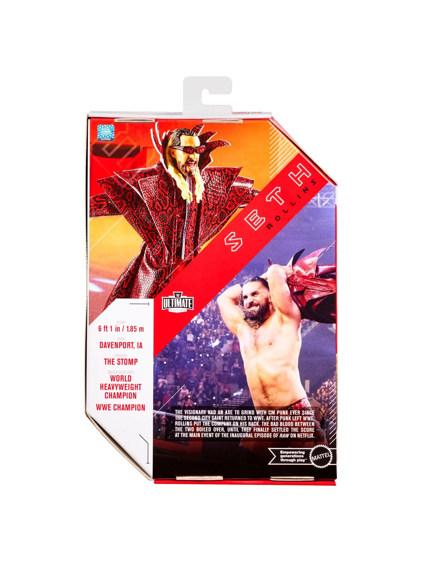 Image 7 of 7 of WWE Ultimate Edition Seth Rollins Action Figure &amp; Accessories Set, Greatest Hits 6-inch Collectible