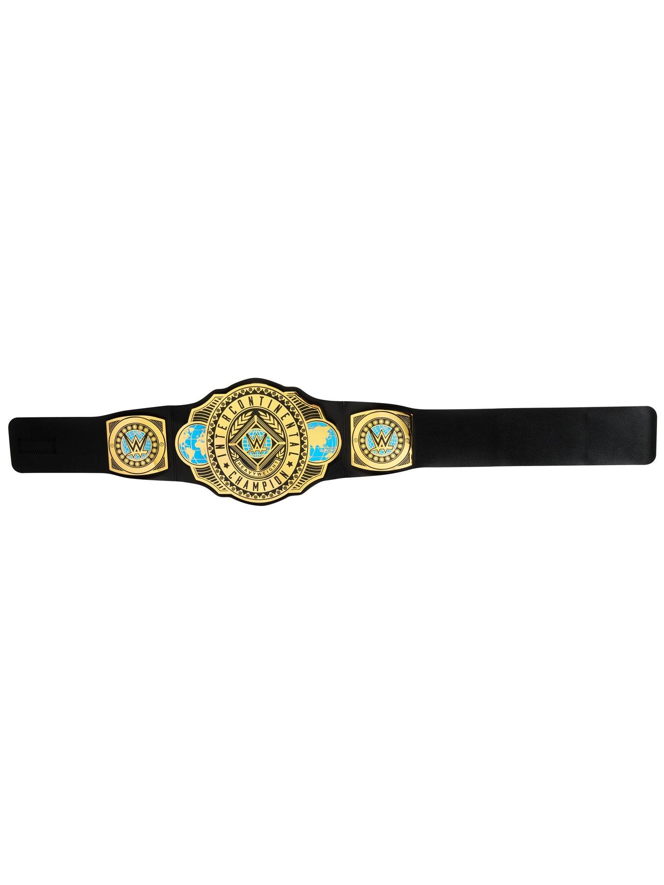 Image 3 of 5 of WWE Championship Intercontinental Champion Title, Kid-Sized Role-Play &amp; Costume Belt Accessory