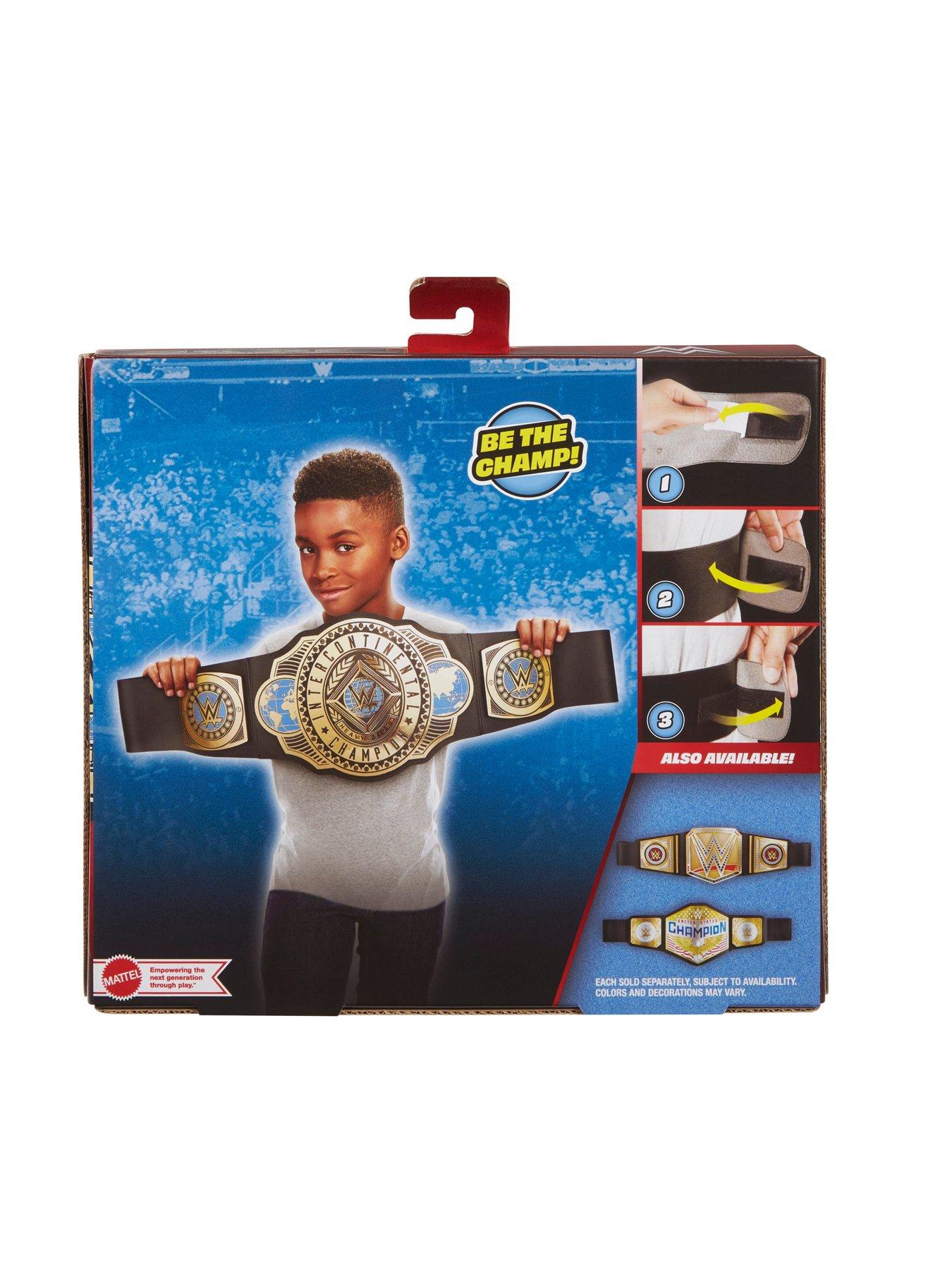 Image 5 of 5 of WWE Championship Intercontinental Champion Title, Kid-Sized Role-Play &amp; Costume Belt Accessory