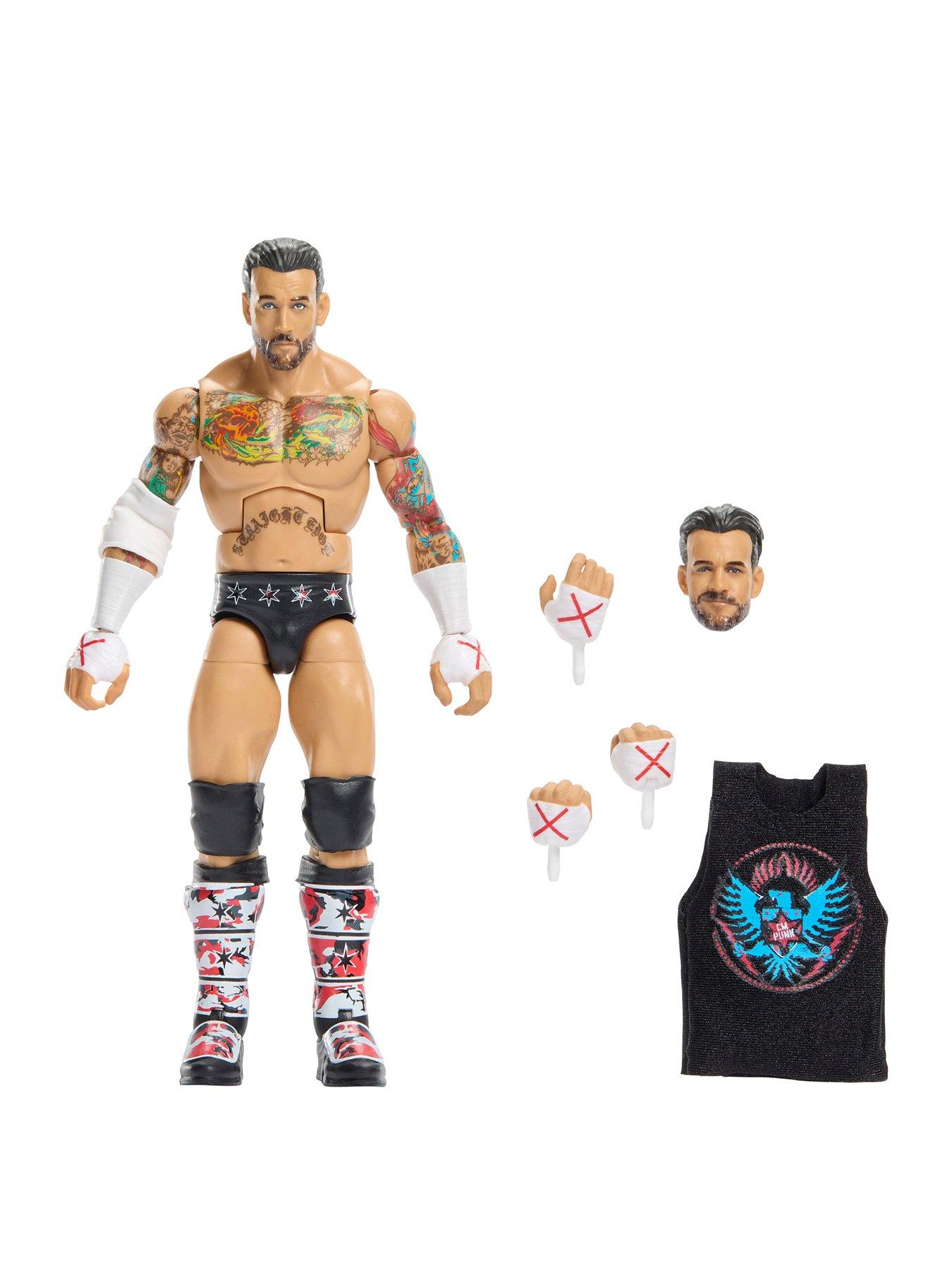 WWE Elite Collection Top Picks CM Punk Action Figure  &  Accessories, 6-inch Collectible Set (Styles May Vary)