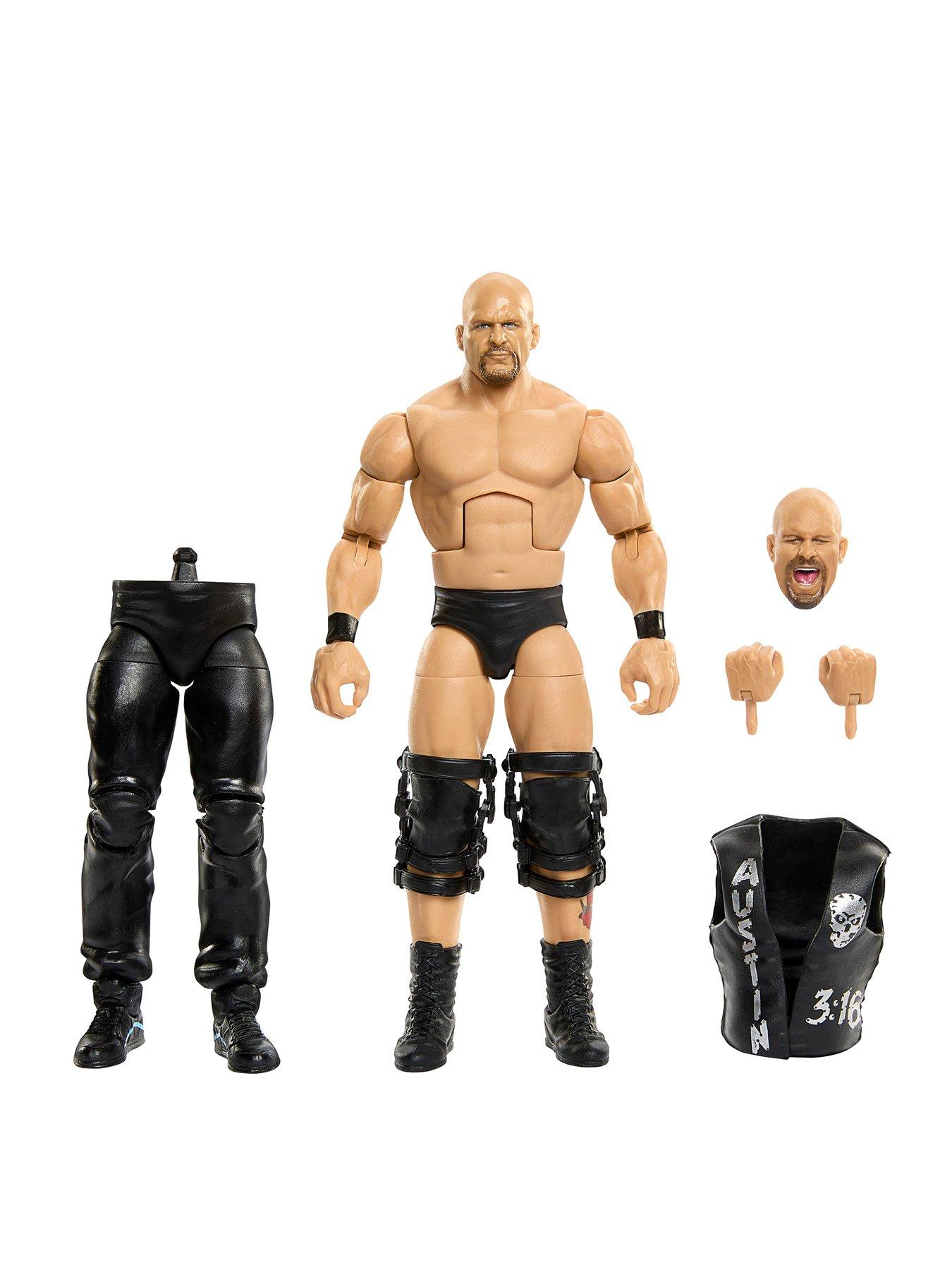 WWE Elite Collection Premium Live Event Stone Cold Steve Austin Action Figure Set, SummerSlam Series