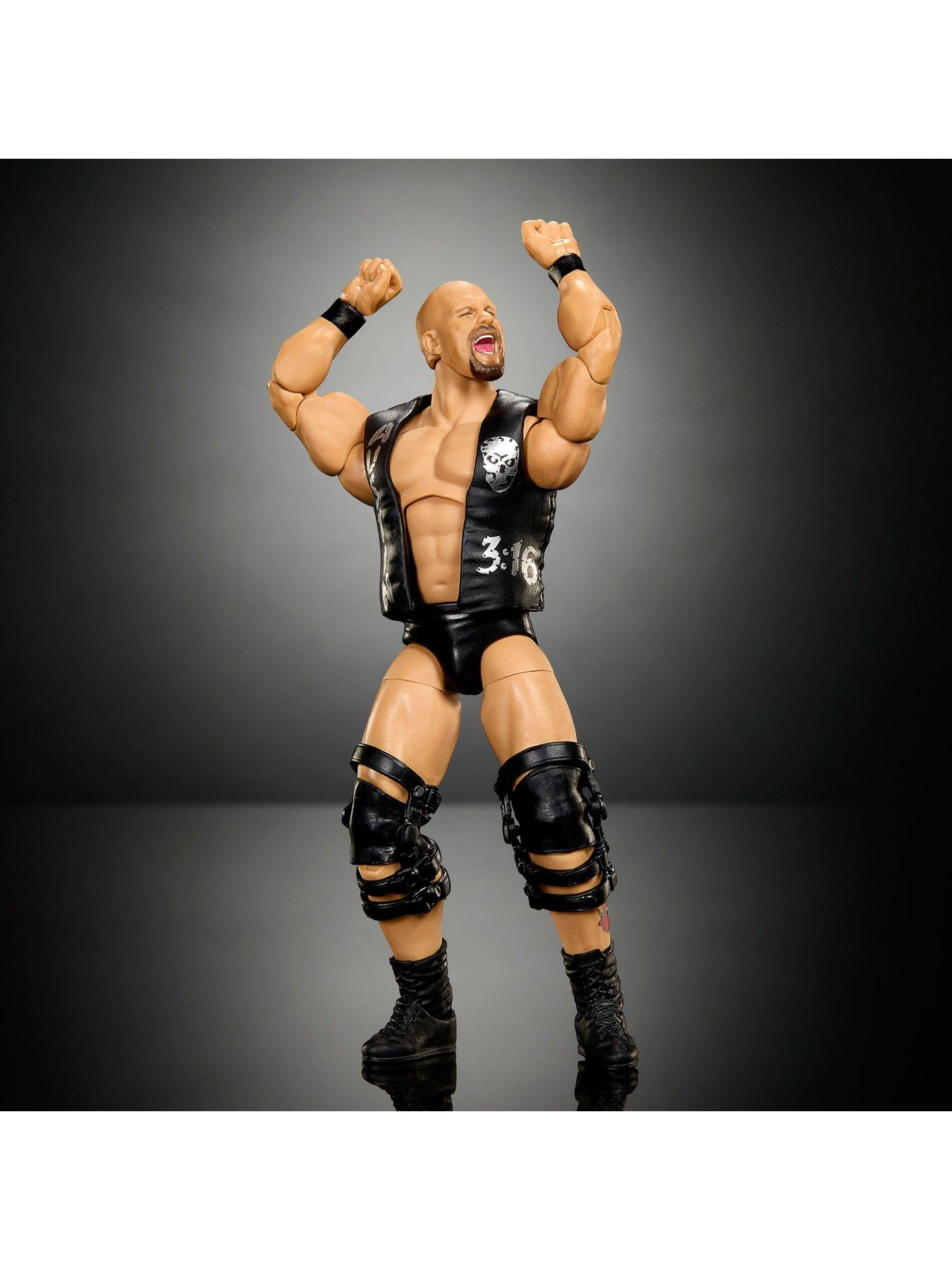 Image 2 of 7 of WWE Elite Collection Premium Live Event Stone Cold Steve Austin Action Figure Set, SummerSlam Series