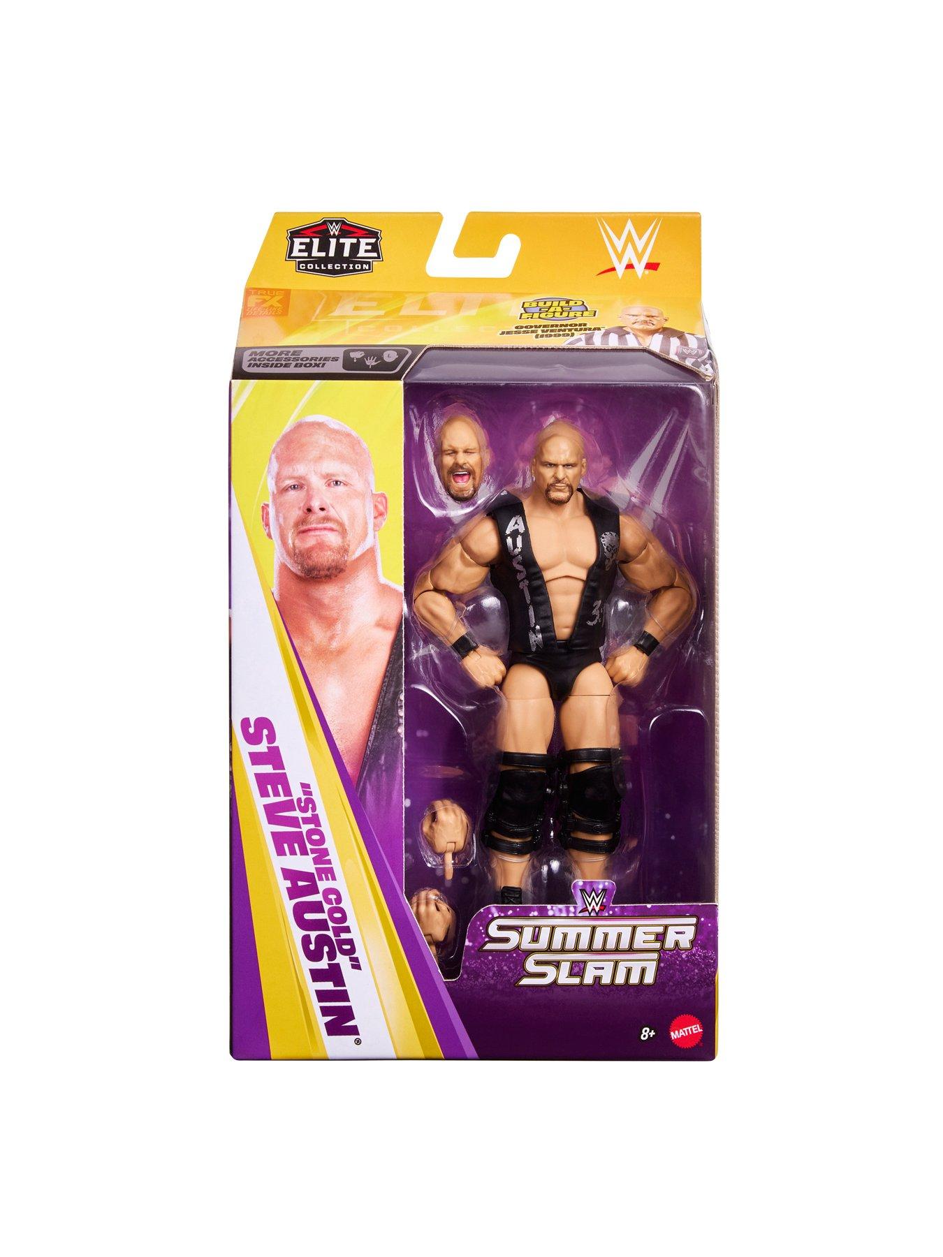 Image 6 of 7 of WWE Elite Collection Premium Live Event Stone Cold Steve Austin Action Figure Set, SummerSlam Series