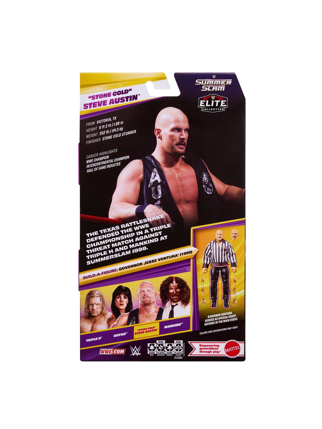 Image 7 of 7 of WWE Elite Collection Premium Live Event Stone Cold Steve Austin Action Figure Set, SummerSlam Series