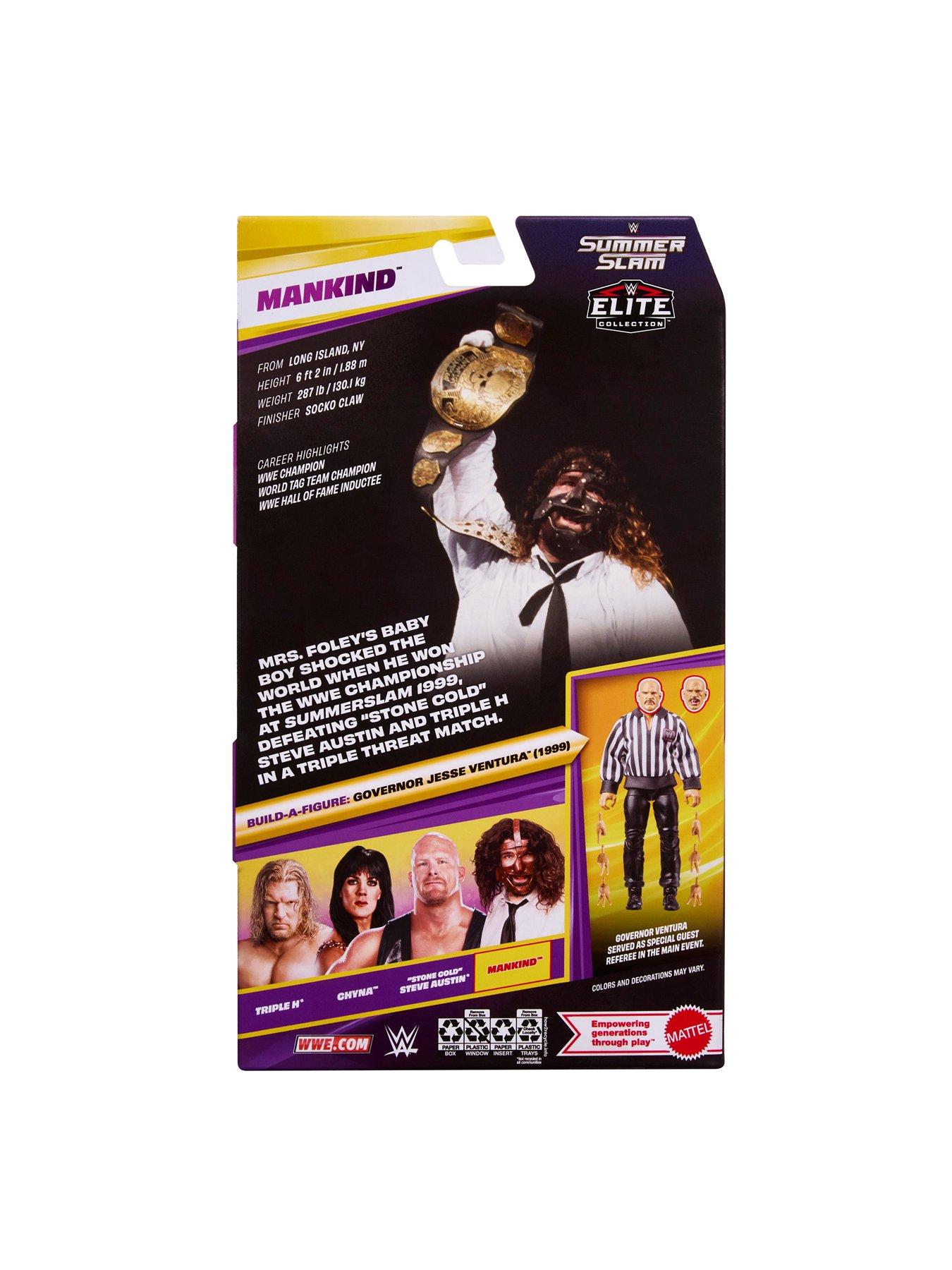 Image 7 of 7 of WWE Elite Collection Premium Live Event Mankind Action Figure Set, SummerSlam Series Collectible