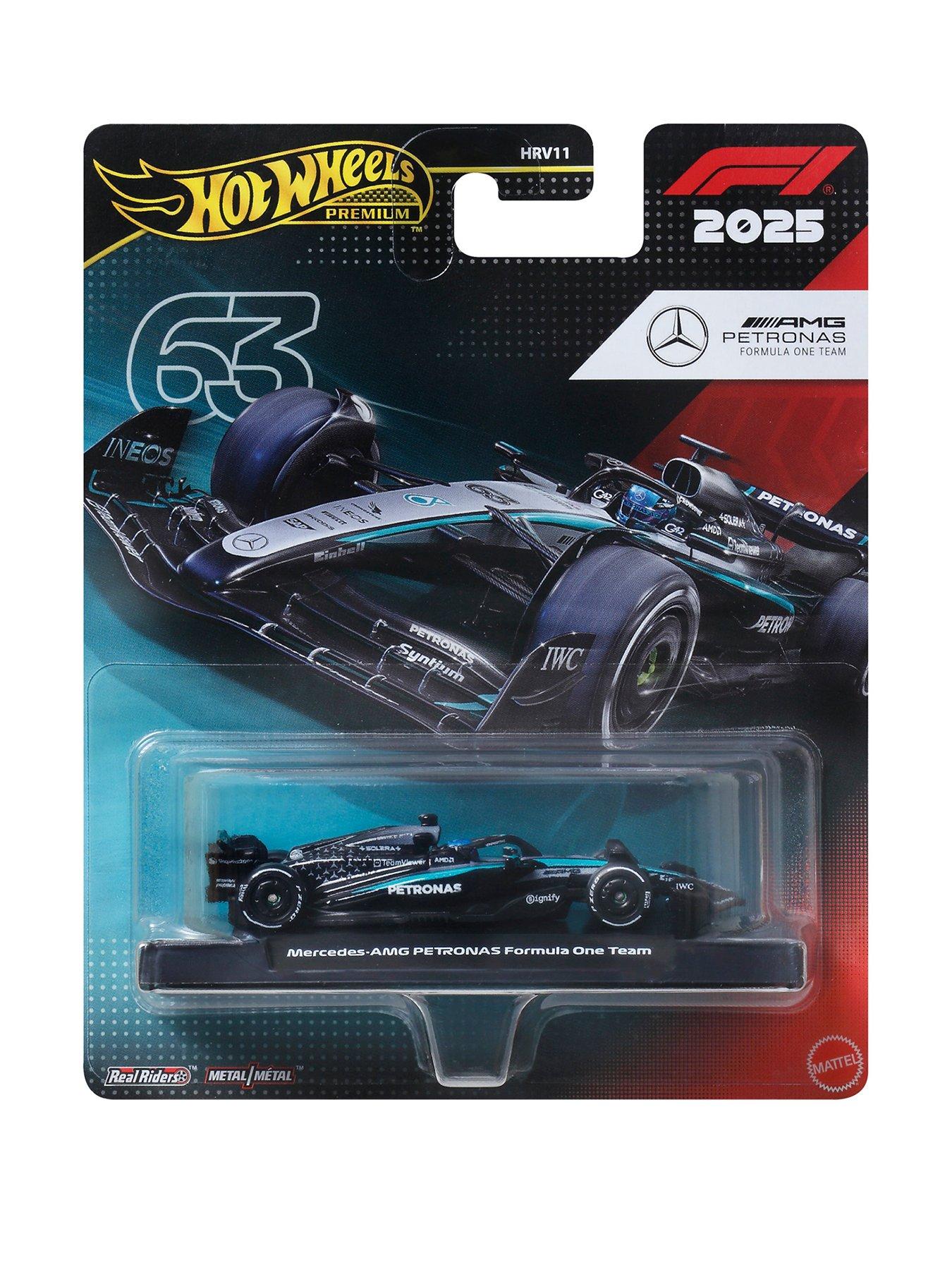 Hot Wheels 1:64 Scale Premium Die-Cast Formula 1 - Mercedes Benz George Russel #63 Collectible Toy Race Car