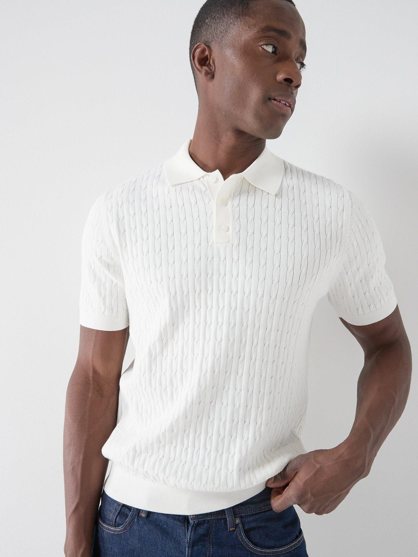 Image 1 of 5 of Mango Mango Muga Short Sleeve Knitted Polo Shirt
