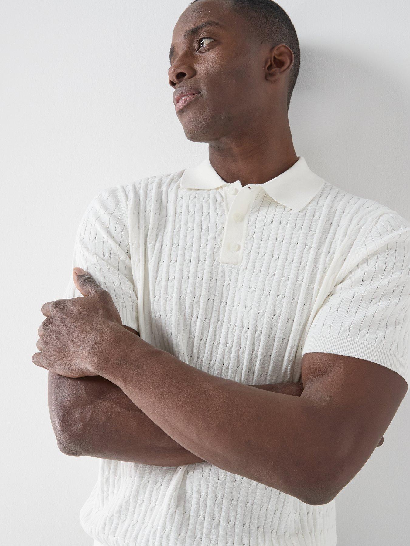 Image 4 of 5 of Mango Mango Muga Short Sleeve Knitted Polo Shirt