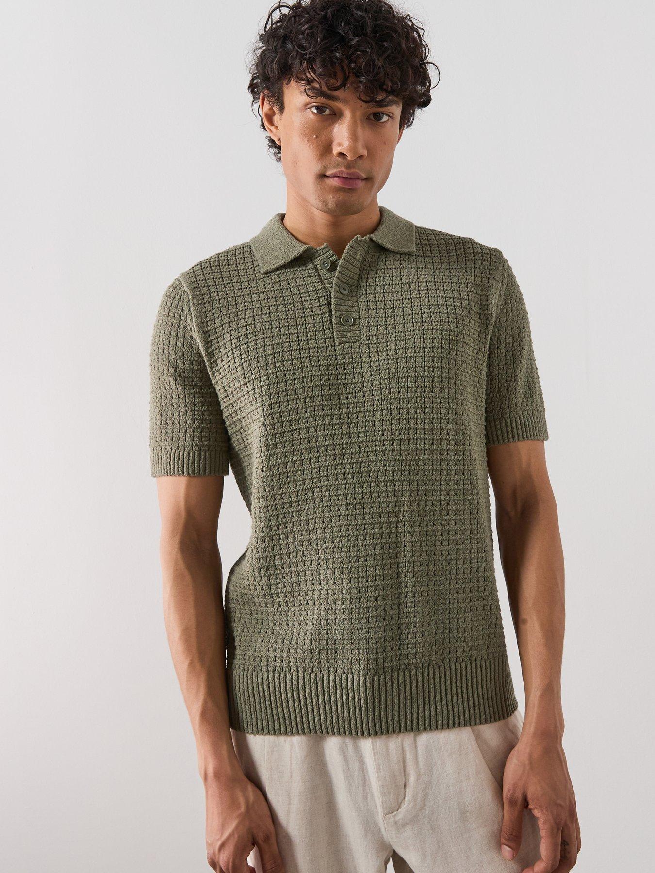 Image 5 of 6 of Mango Mango Samos Short Sleeve Knitted Polo Shirt
