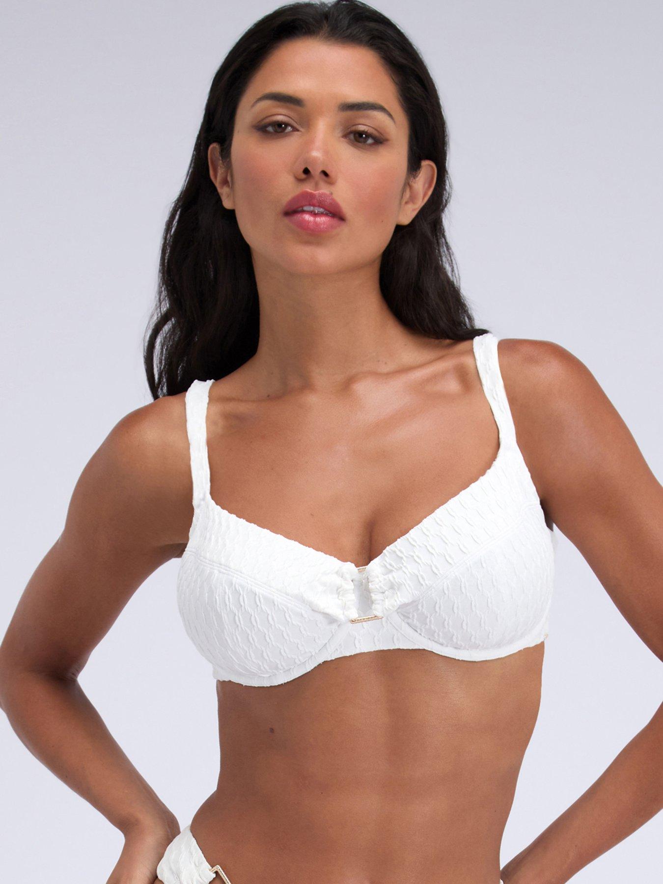 Boux Avenue Riad Texture Balconette Bikini - Ecru