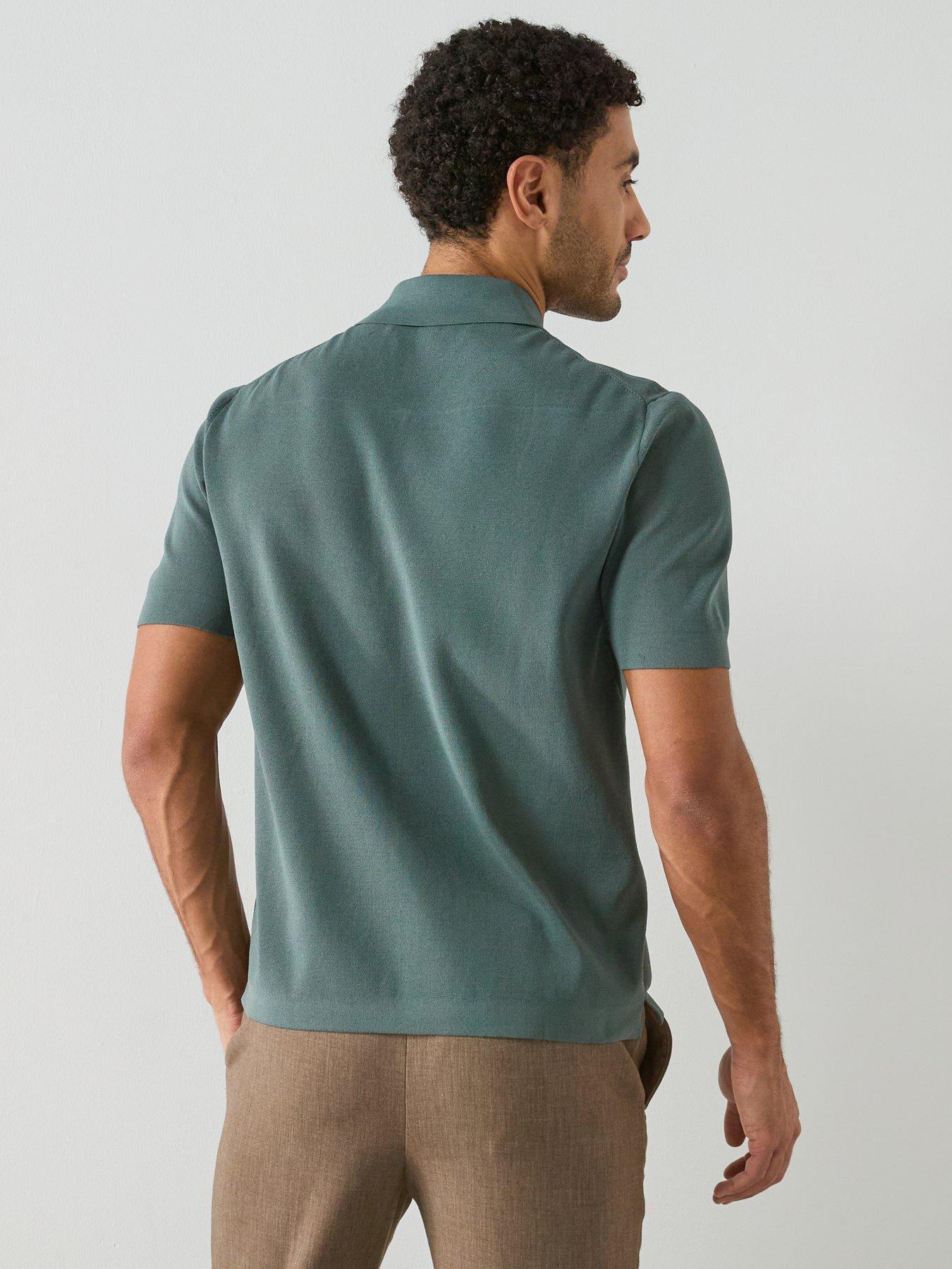 Image 2 of 5 of Mango Performance Miller Short Sleeve Polo Shirt - Green