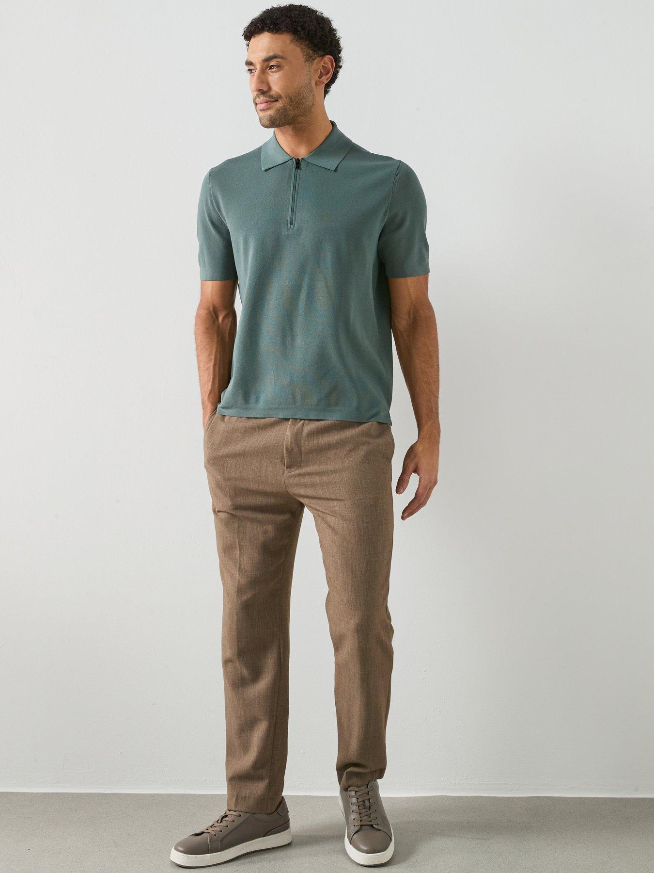 Image 3 of 5 of Mango Performance Miller Short Sleeve Polo Shirt - Green