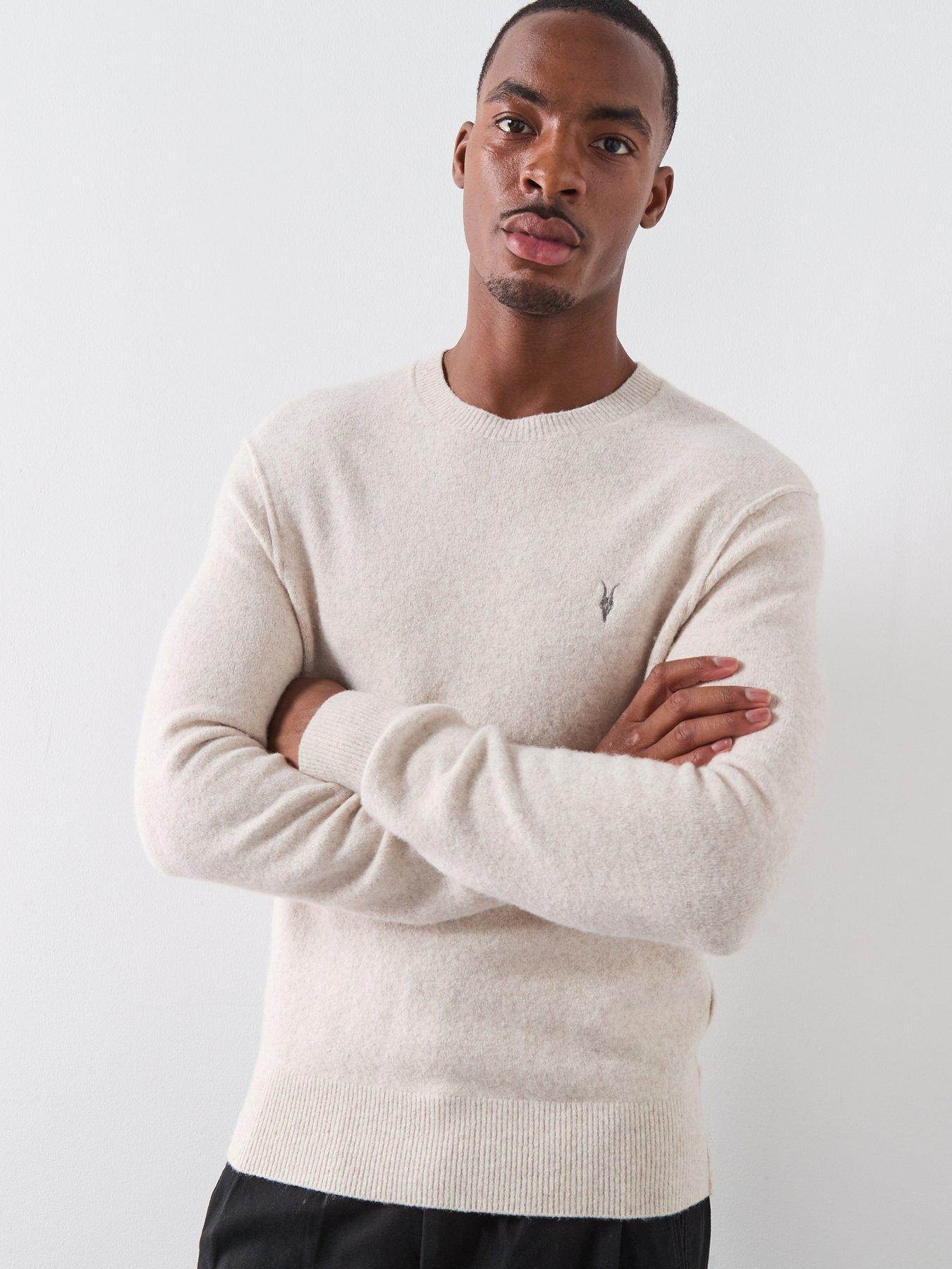 AllSaints Statten Knitted Jumper - Cloudy White