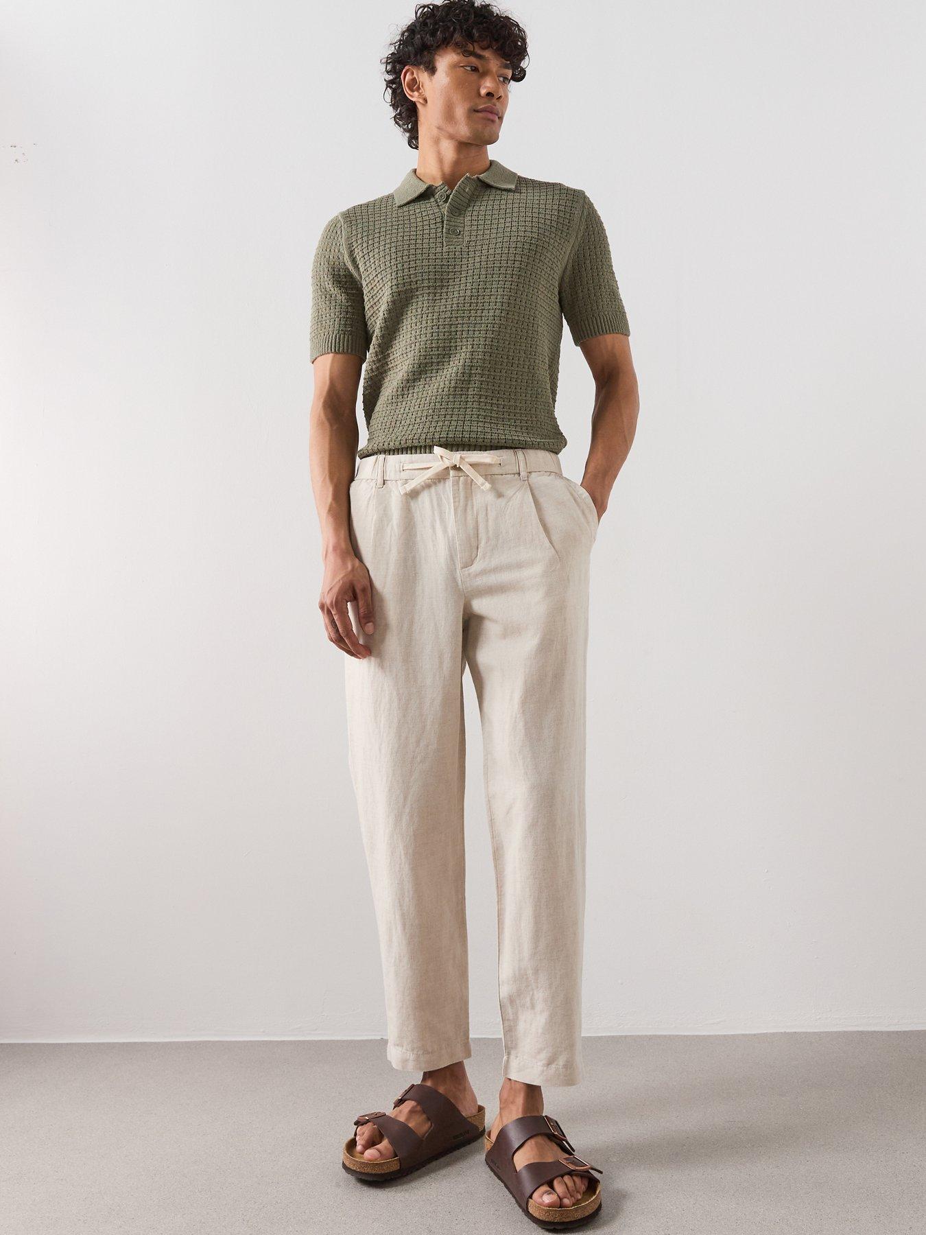 Mango Romelino Trousers - Off White